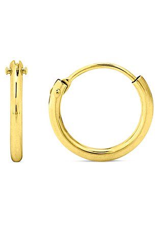 Firetti Paar Creolen Schmuck Geschenk, 1,3 mm breit, Made in Germany