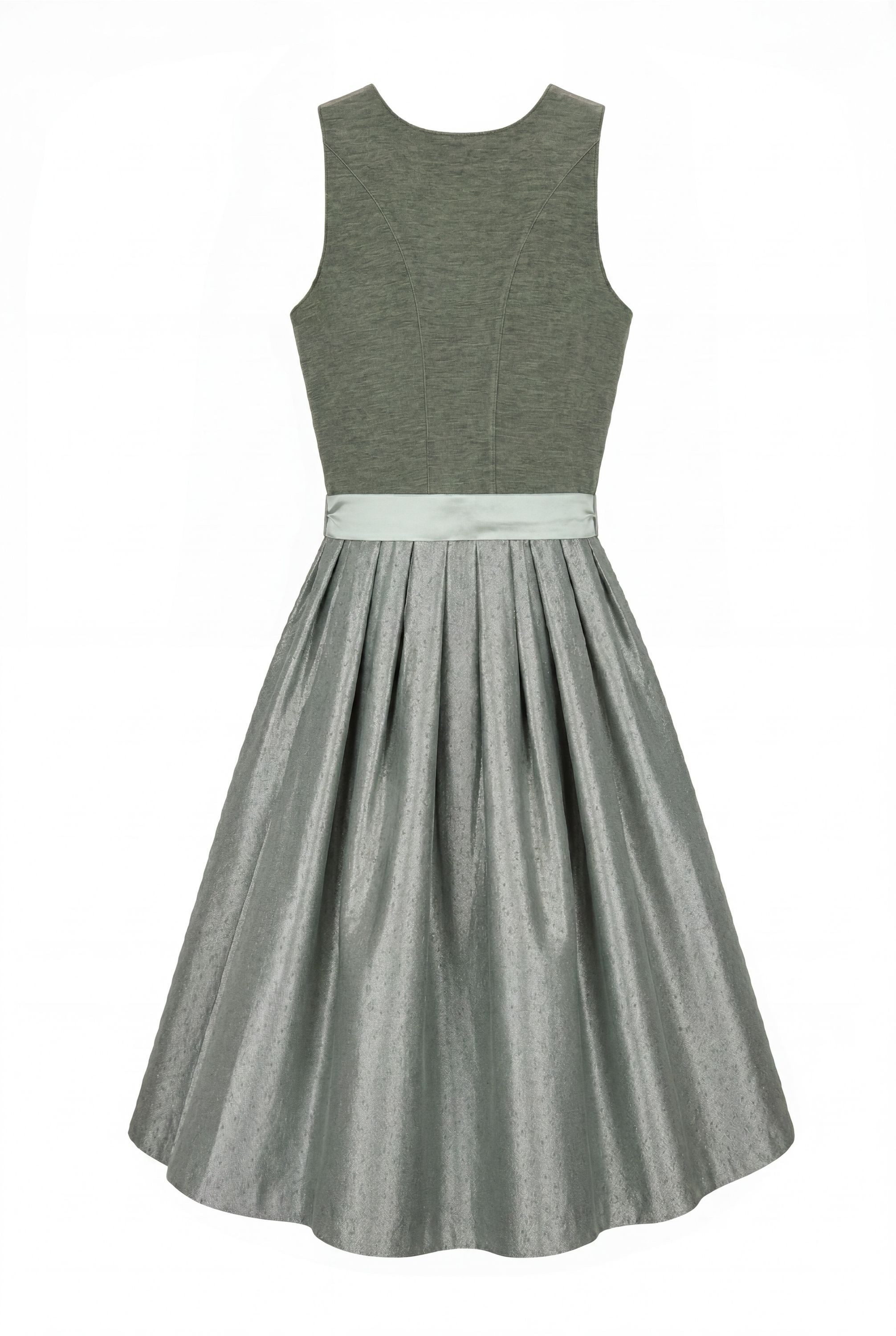 Nübler Dirndl Mididirndl Kira in Salbei - Rocklänge 70 cm