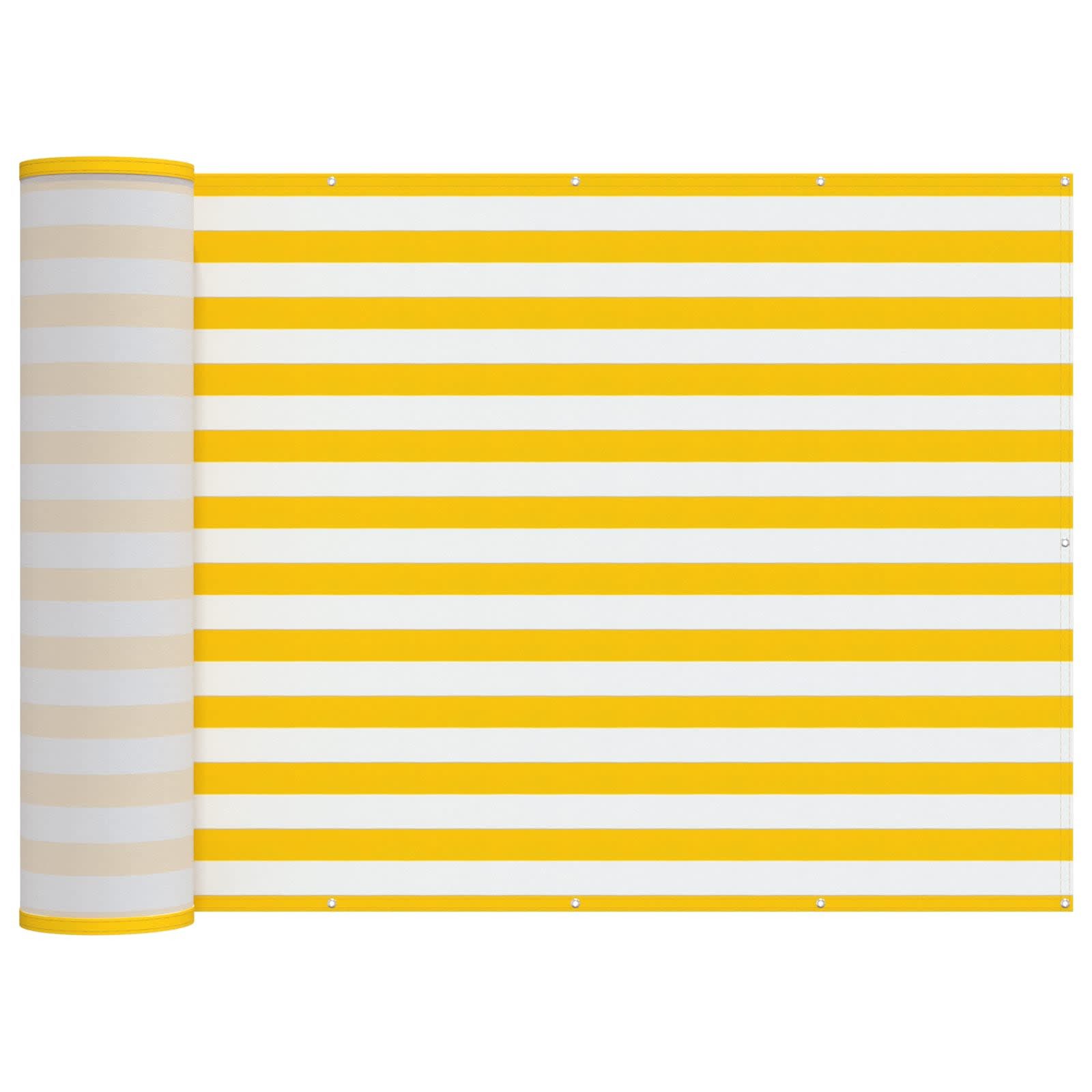 vidaXL Balkonsichtschutz Balkon Sichtschutz 180 x 600 cm Stoff mit PU-Beschichtung (1-St)