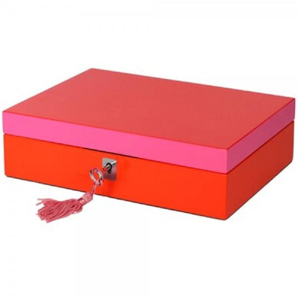 Giftcompany Schmuckkassette Schmuckkasten Schmuckbox Tang Rot Pink (22x16cm)