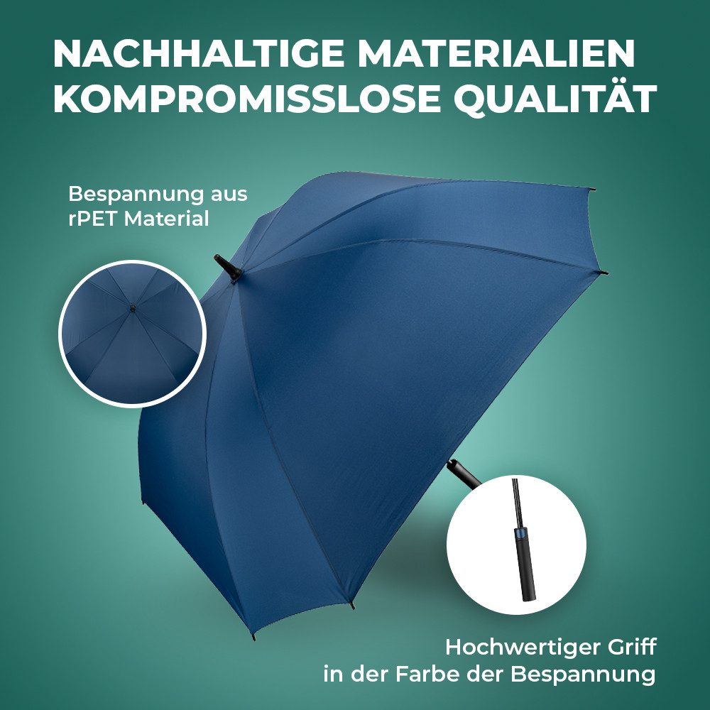 Langenberg Stockregenschirm LANGENBERG Stockschirm sturmfest [Ø130 cm Spannweite] Automatik, ☑ Windproof-Funktion