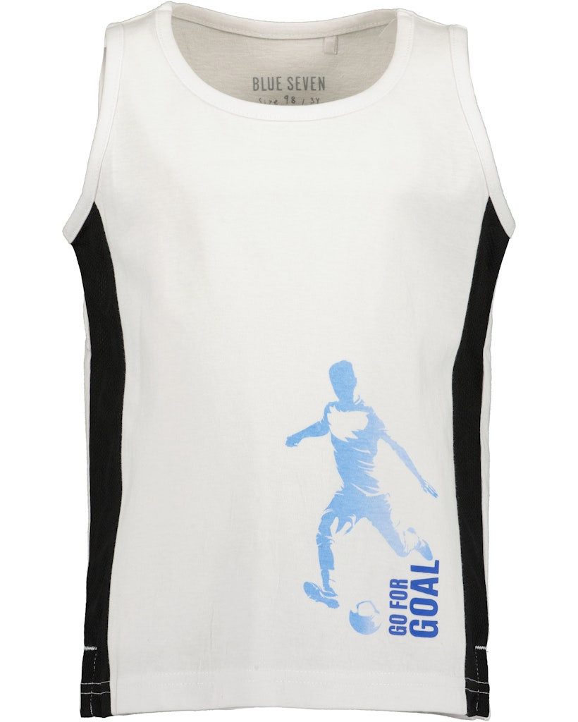 Blue Seven Muskelshirt Blue Seven Jungen Muskelshirt Tanktop Trägershirt Fußball weiß (1-tlg)