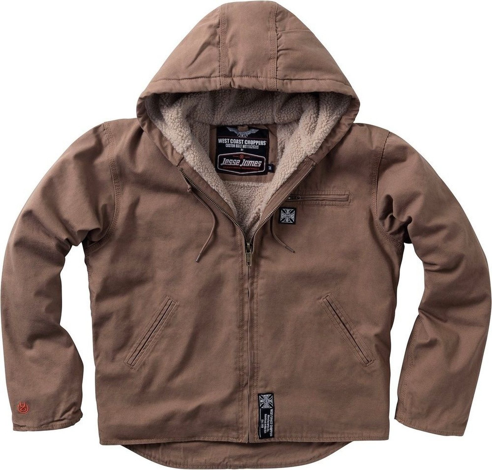 West Coast Choppers Kurzjacke Heavy Duty Sherpa Lined Canvas Work Jacket
