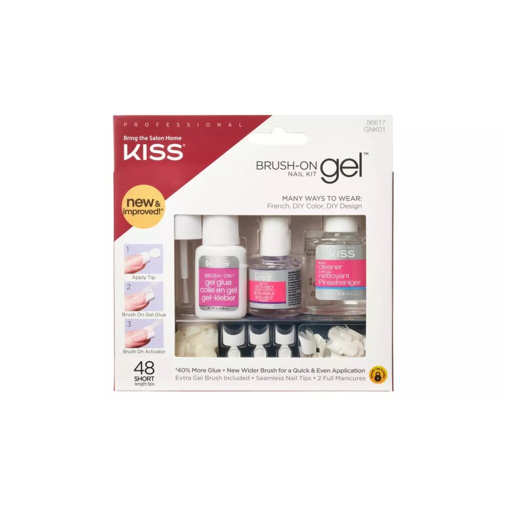 Kiss Nageldesign Zubehör Brush-On Gel Nail Kit