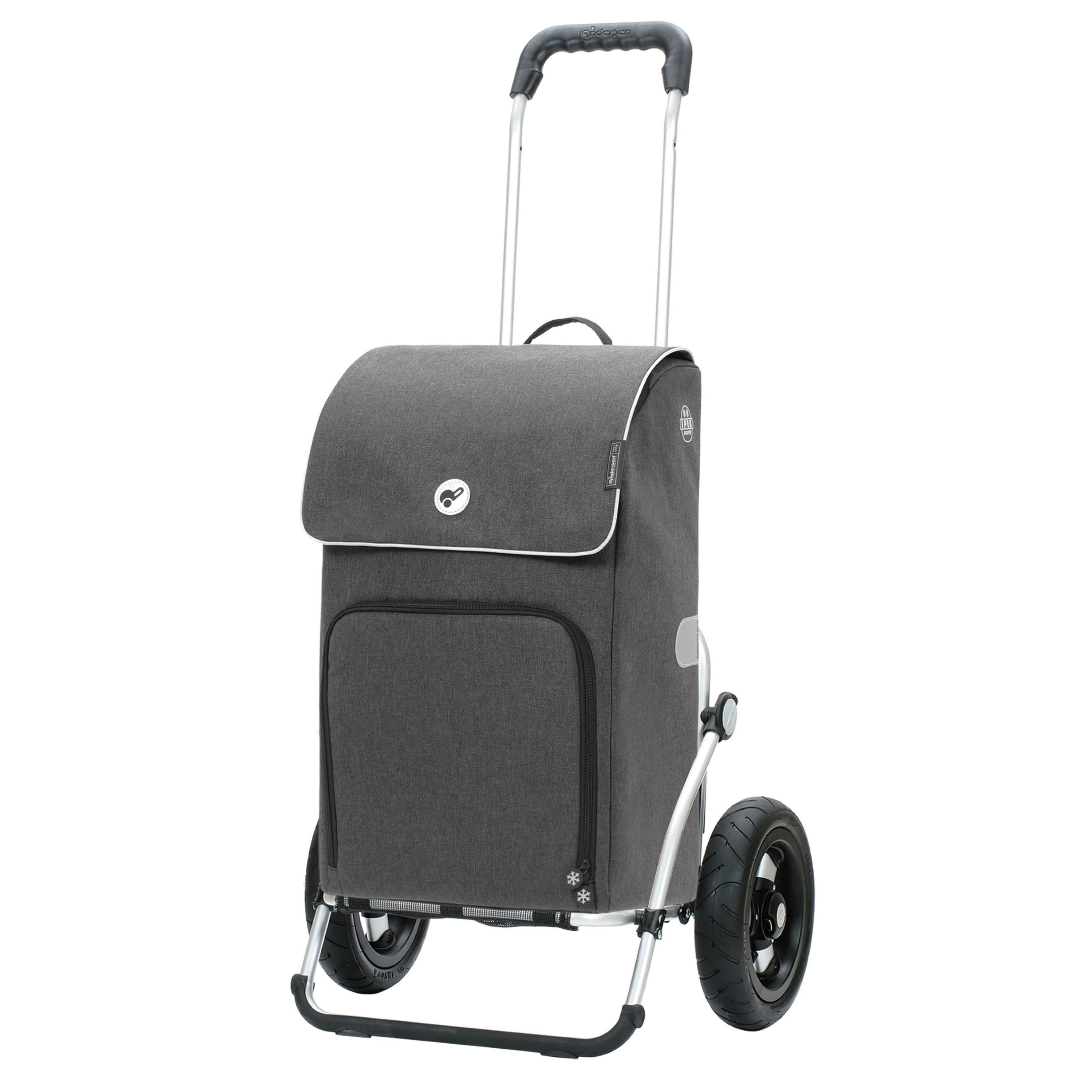 Andersen Einkaufstrolley Royal Shopper Ipek Maxi anhrazit, Thermofach 40 Liter, klappbar, belastbar bis 50kg, wasserabweisend