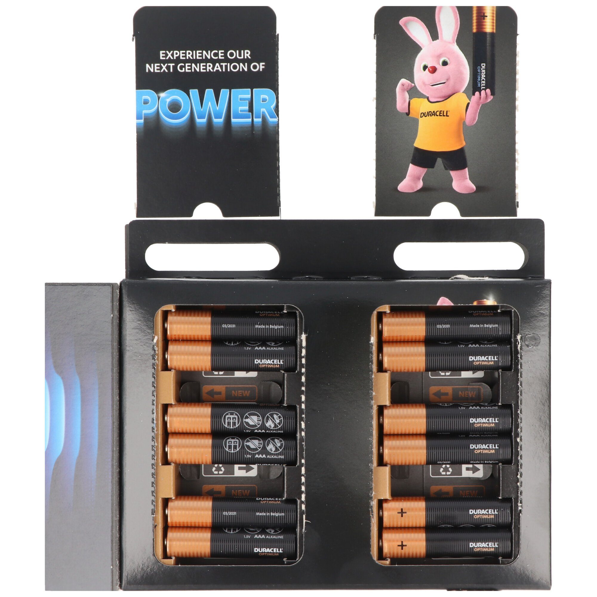 Mignon Alkaline-Batterien, LR03 1.5V Optimum MX2400, Duracell AAA 12e Duracell Batterie