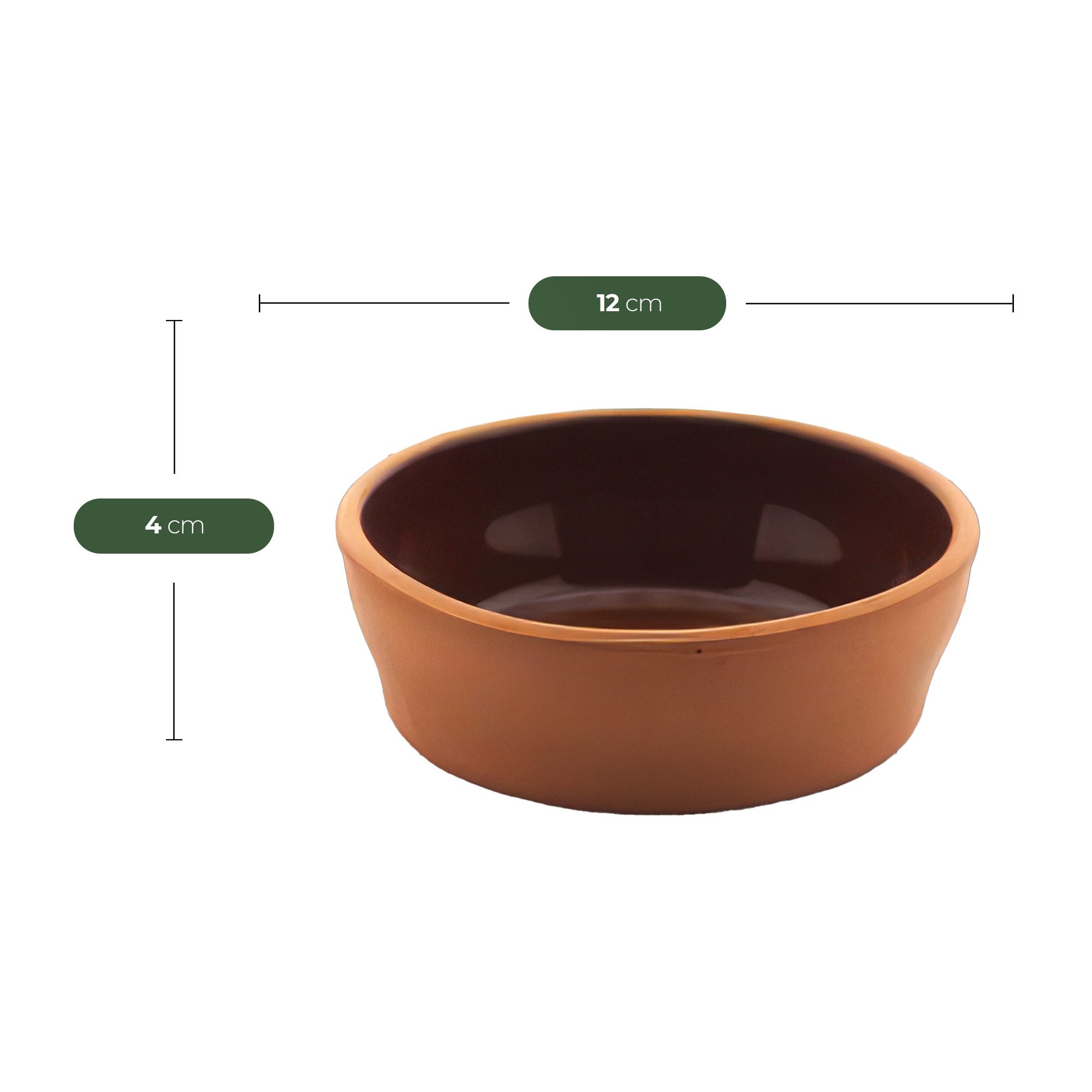 VIAPOT Schale ANADOLU Tonschale 6er-Set, Terrakotta (Naturton), (6er-Set, 6-tlg), 250ml, Natur-Tonschale, ideal für Milchreis (Sütlac) aus dem Ofen