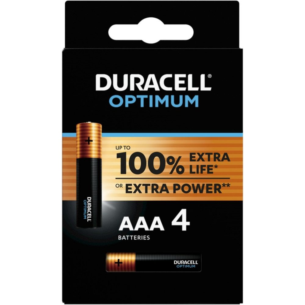 Duracell Duracell MN 2400 AAA Batterien 4er Blister Batterie, (1.5 V V), Extra Lebensdauer