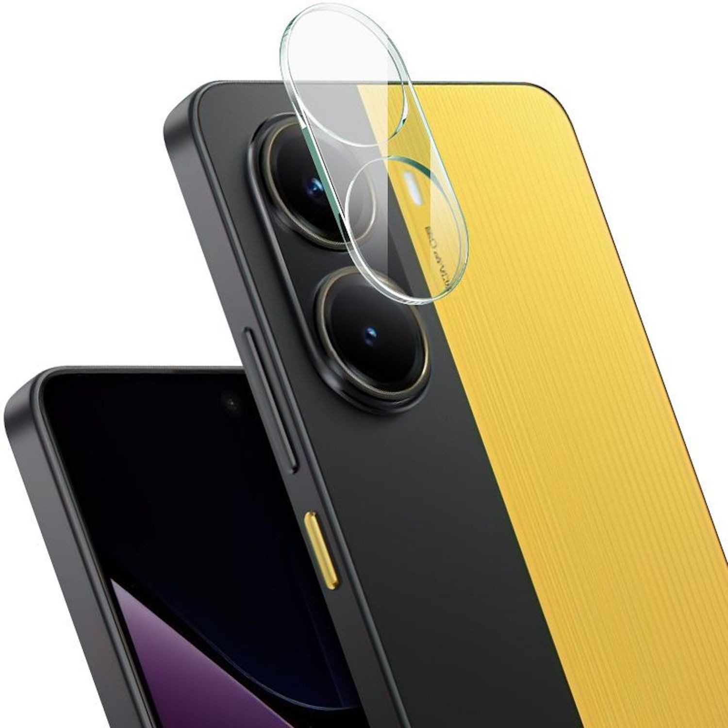 Wigento Handyhülle Für Xiaomi Poco X7 Pro 5G / Redmi Turbo 4 Komplett Schutz Glas Kamera, 9H Glas, HD-Klarheit, kratzfest