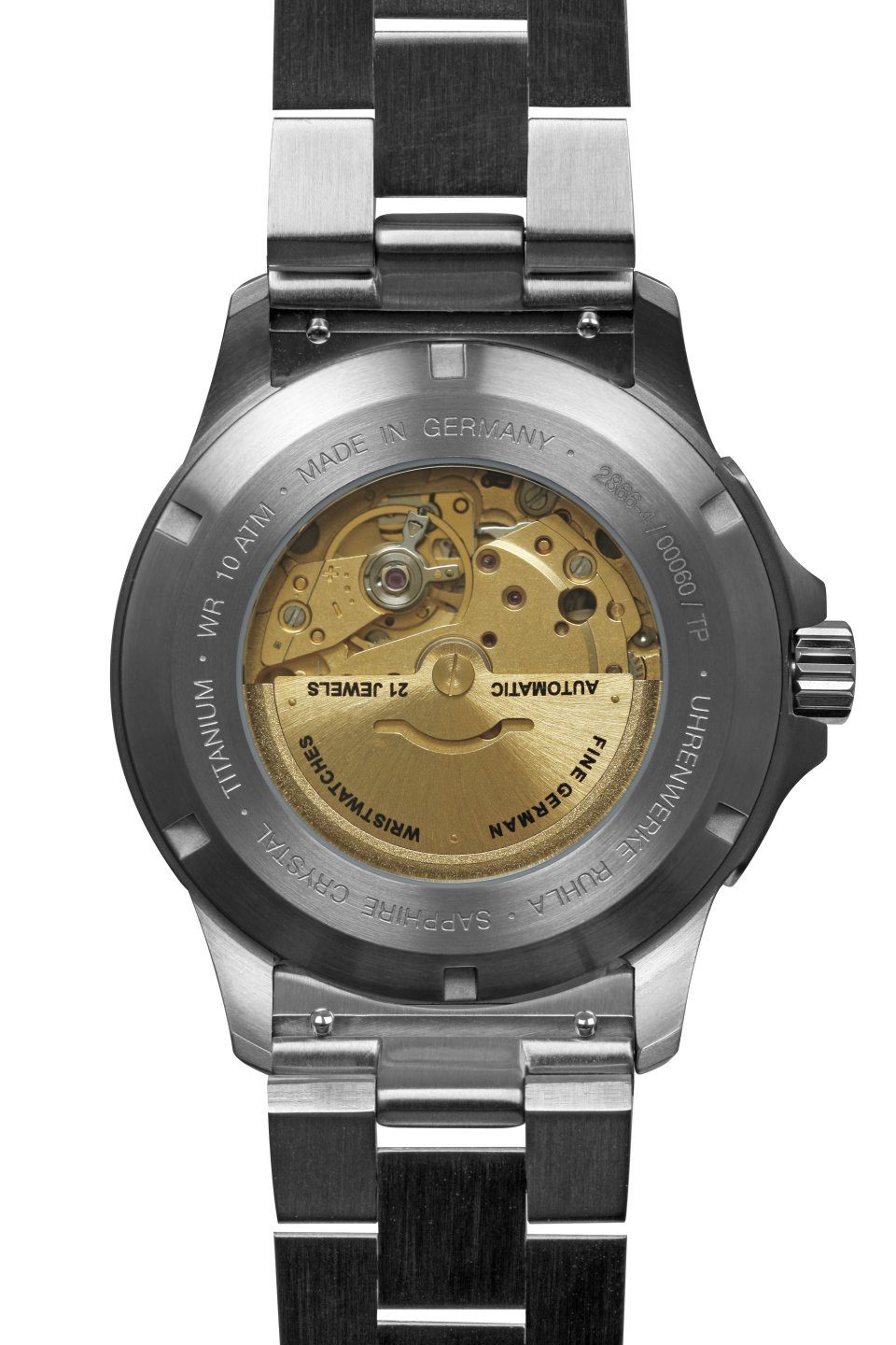 bauhaus Automatikuhr bauhaus aviation 2866M-4, Armbanduhr, Herrenuhr, Titan, Datum, Saphirglas, Made in Germany