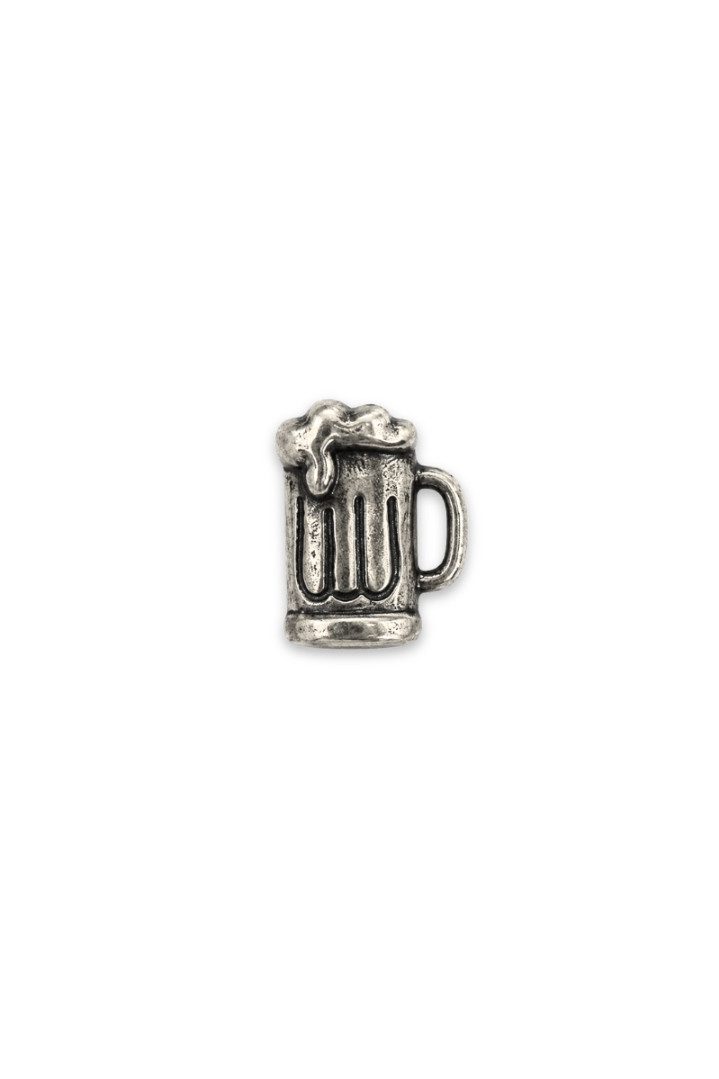 MarJo Brosche Ansteck-Pin - BIER - altsilber, altgold