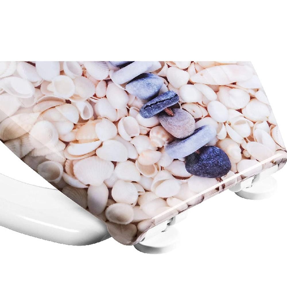 CORNAT WC-Sitz WC-Sitz Muschelherz Ansprechendes Design abnehmbar