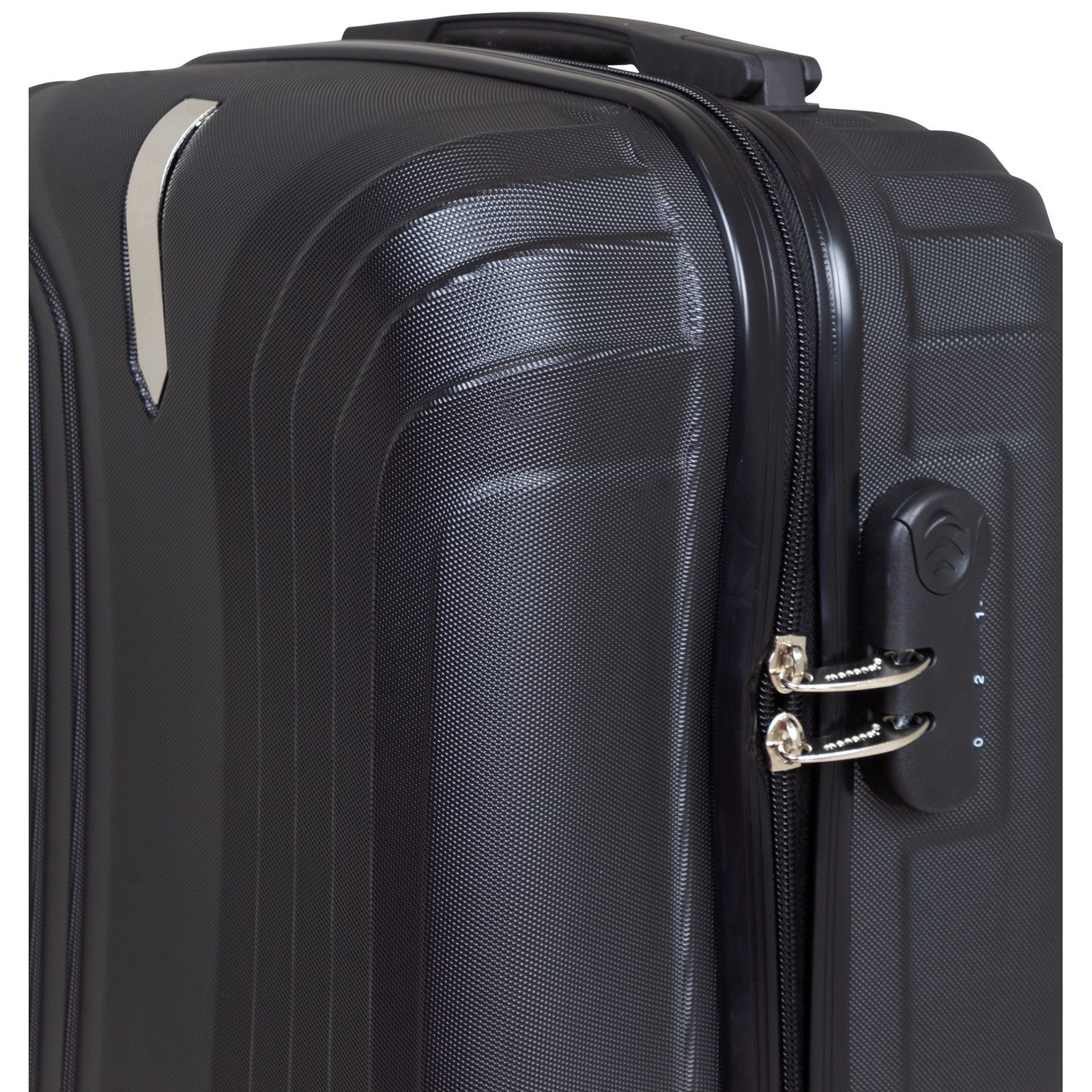 Trendyshop365 Hartschalen-Trolley Palma24, 6 Farben, 4 Größen, Reisekoffer mit, 4 Rollen, Zwillingsrollen, Zahlenschloss, robust und leicht