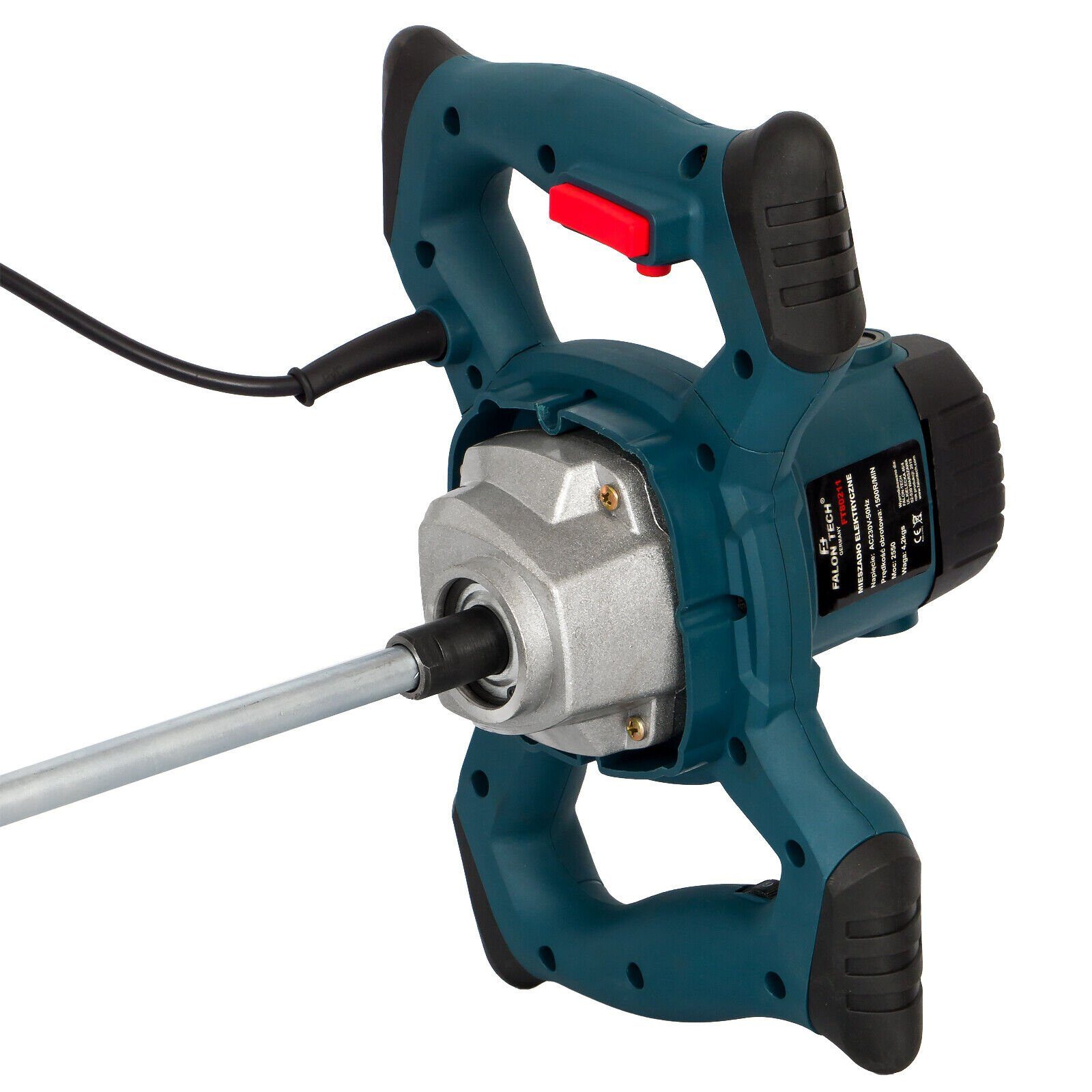 Falon-Tech Rührwerk Rührwerk Mörtelrührer Zementrührer Rührgerät 2600W inkl. Rührer 120mm, 1-tlg. – Bild 3 von 3