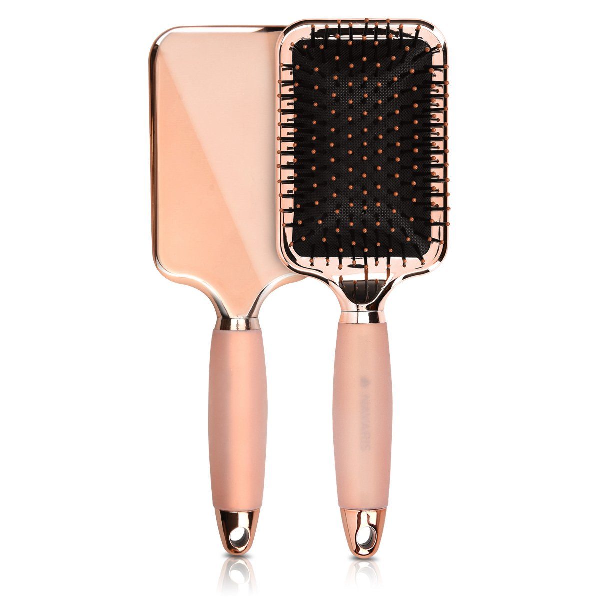 Haarbürste Paddle Brush mit Gel Griff - für kurze & lange Haare
