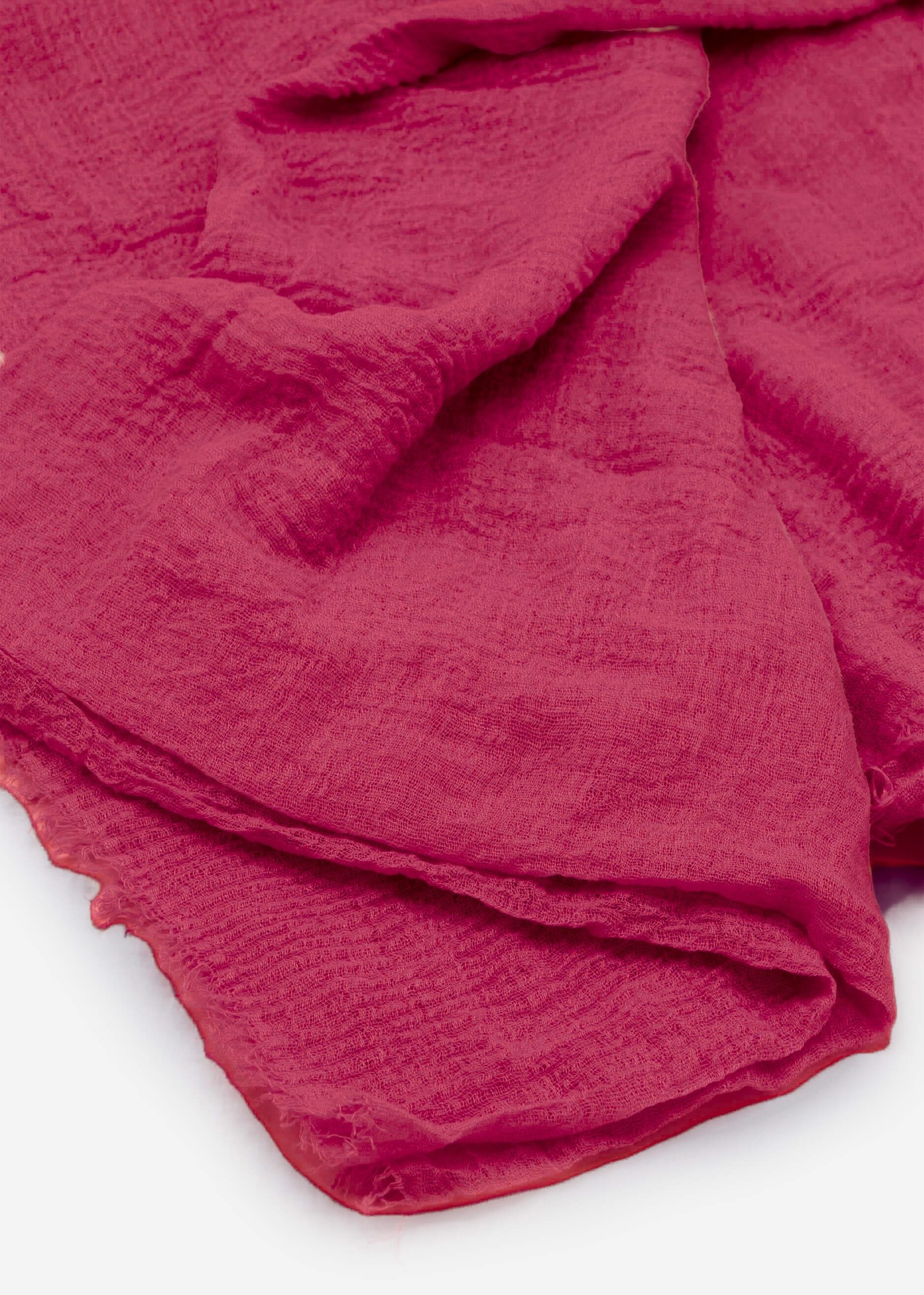 SASSYCLASSY Schal Musselin Schal für Damen, Weicher Schal aus Viskose mit ausgefransten Enden – Bild 5 von 5