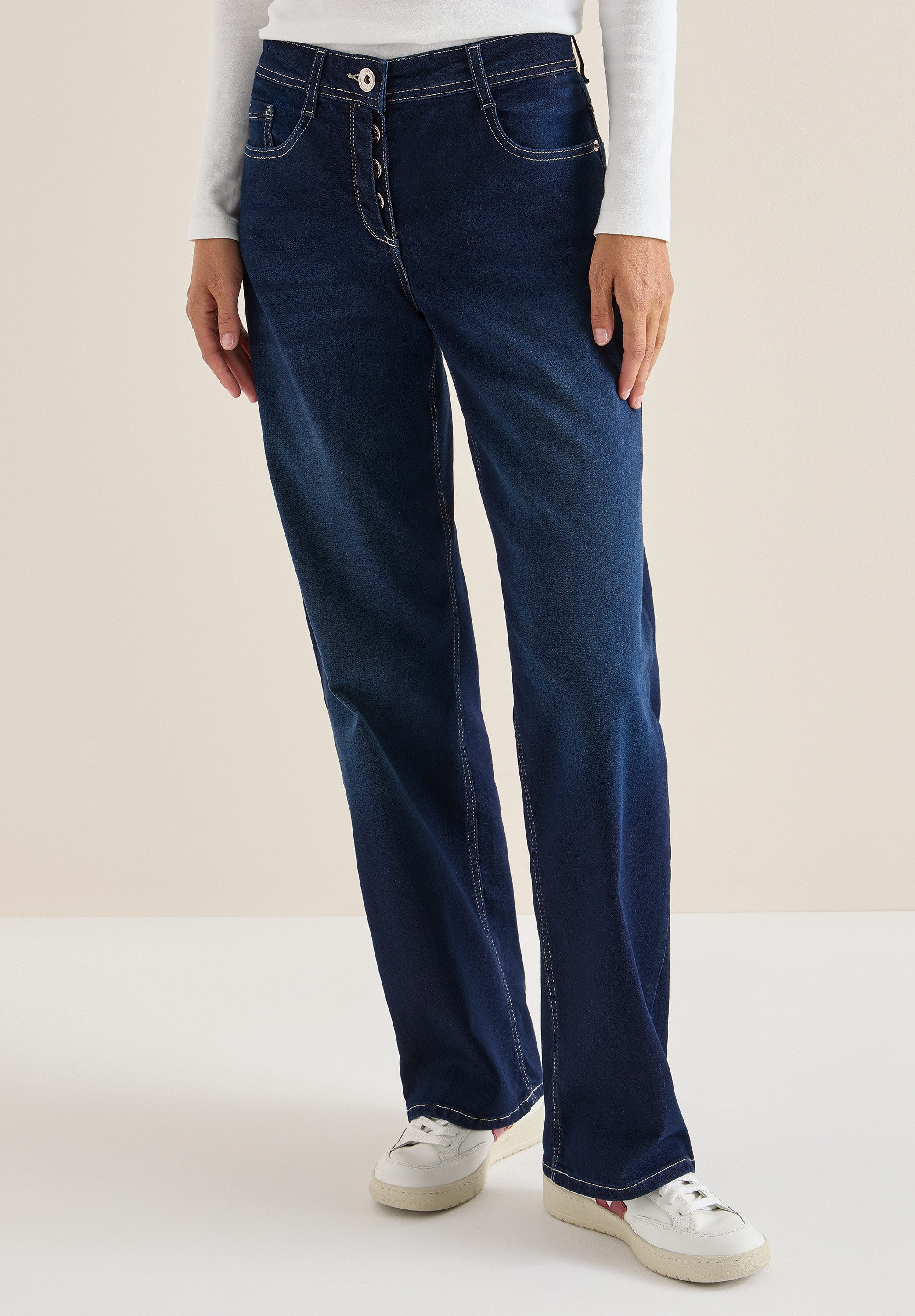 CECIL Loose-fit-Jeans Middle Waist