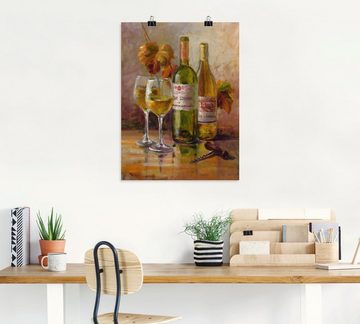 Artland Wandbild Offener Wein II, Getränke (1 St), als Leinwandbild, Poster in verschied. Größen