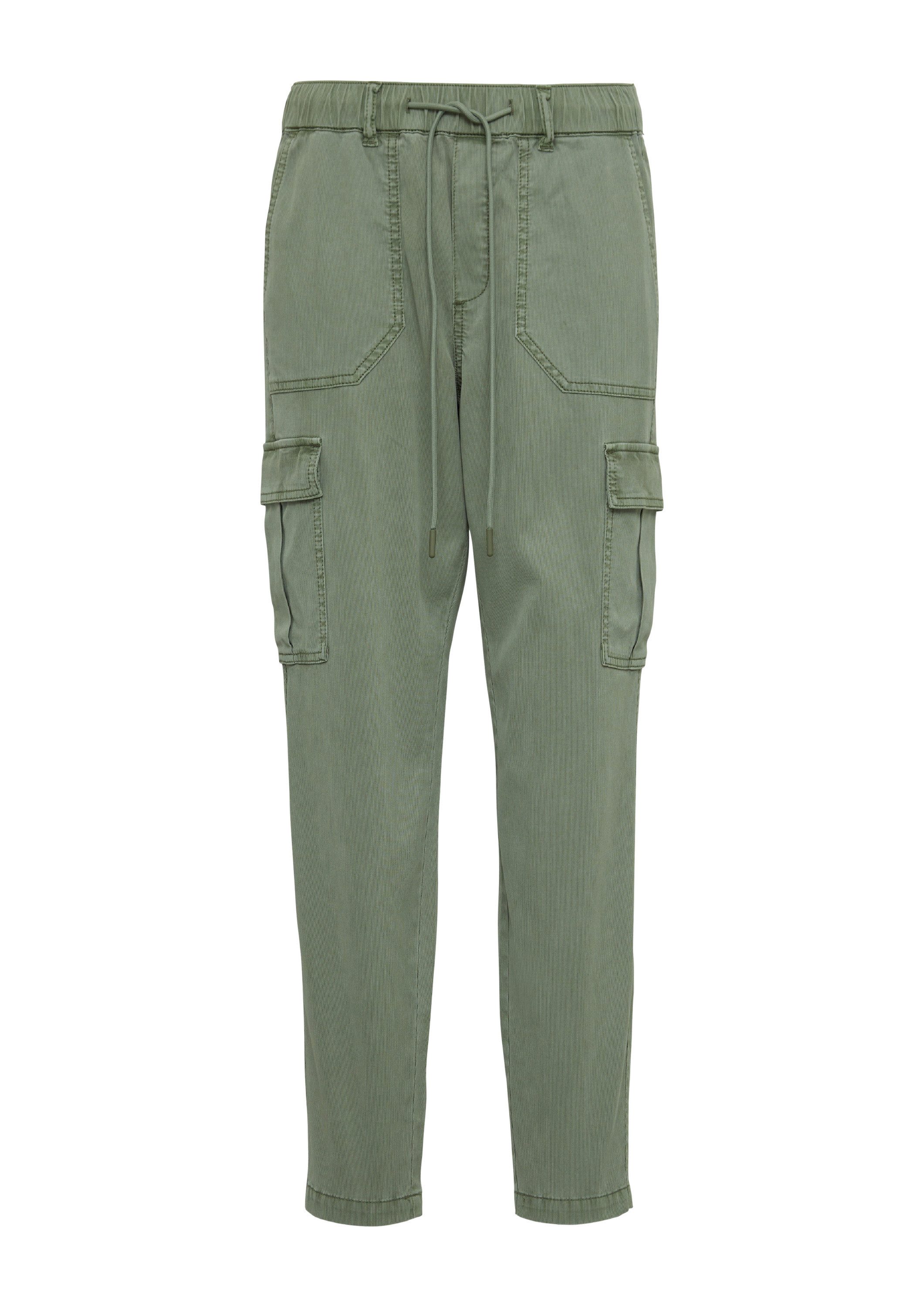 s.Oliver 7/8-Hose Hose Strukturierte Jogpants mit Cargo-Taschen aus Viskose günstig online kaufen