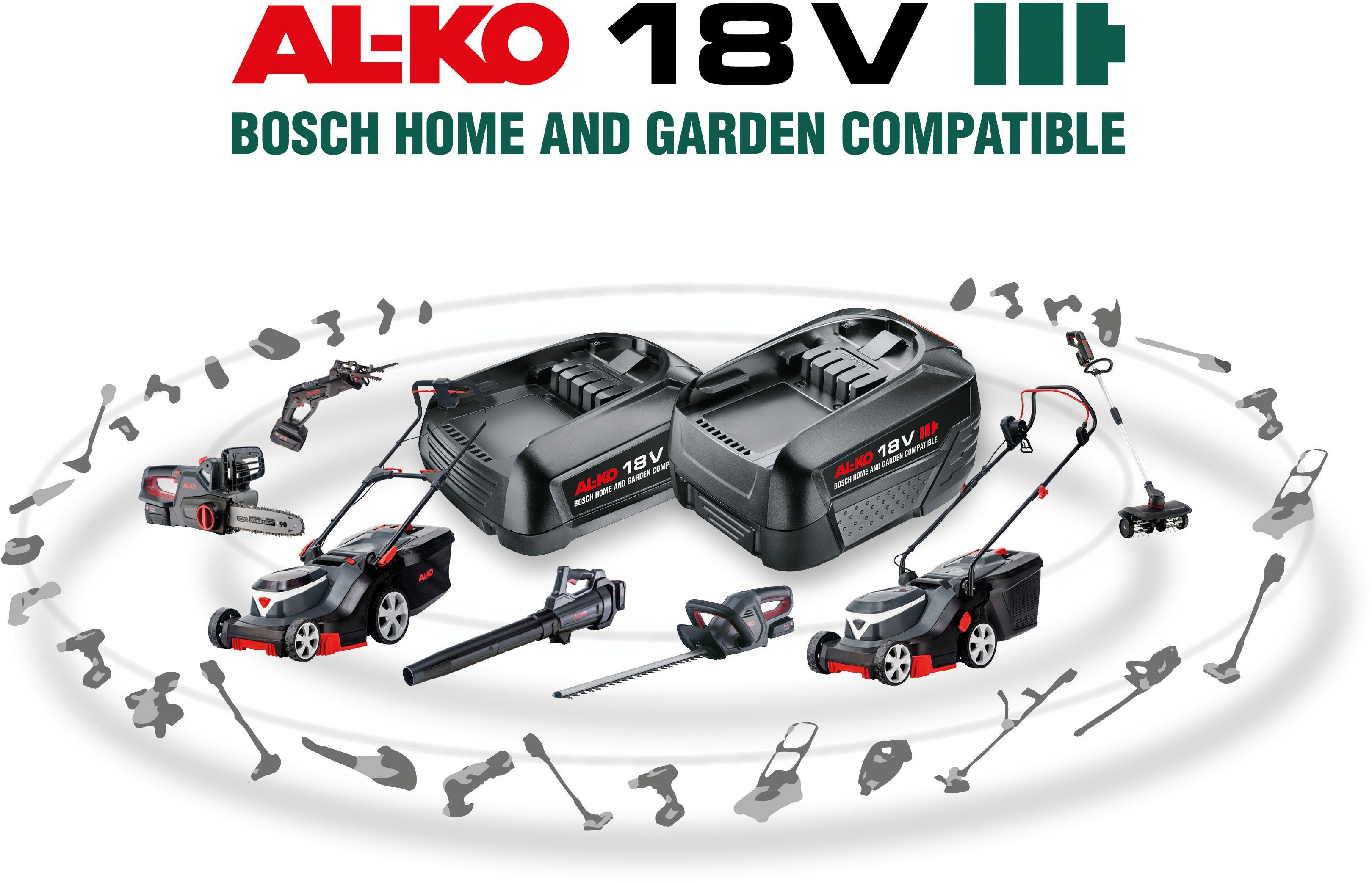 AL-KO Akku-Kettensäge CSM 1815, 15 cm Schwertlänge, ohne Akku und Ladegerät