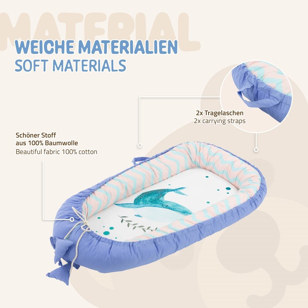 Joyz Babybett Baby Nestchen mit Muster günstig online kaufen