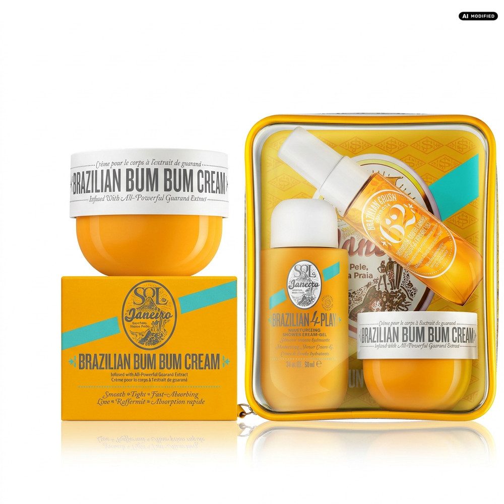 Sol de Janeiro Körpercreme Sol de Janeiro Bum Bum Cream und Jet Set Pflege Bundle, Körperpflege und Reise-Set im ikonischen Bum Bum Duft kombiniert
