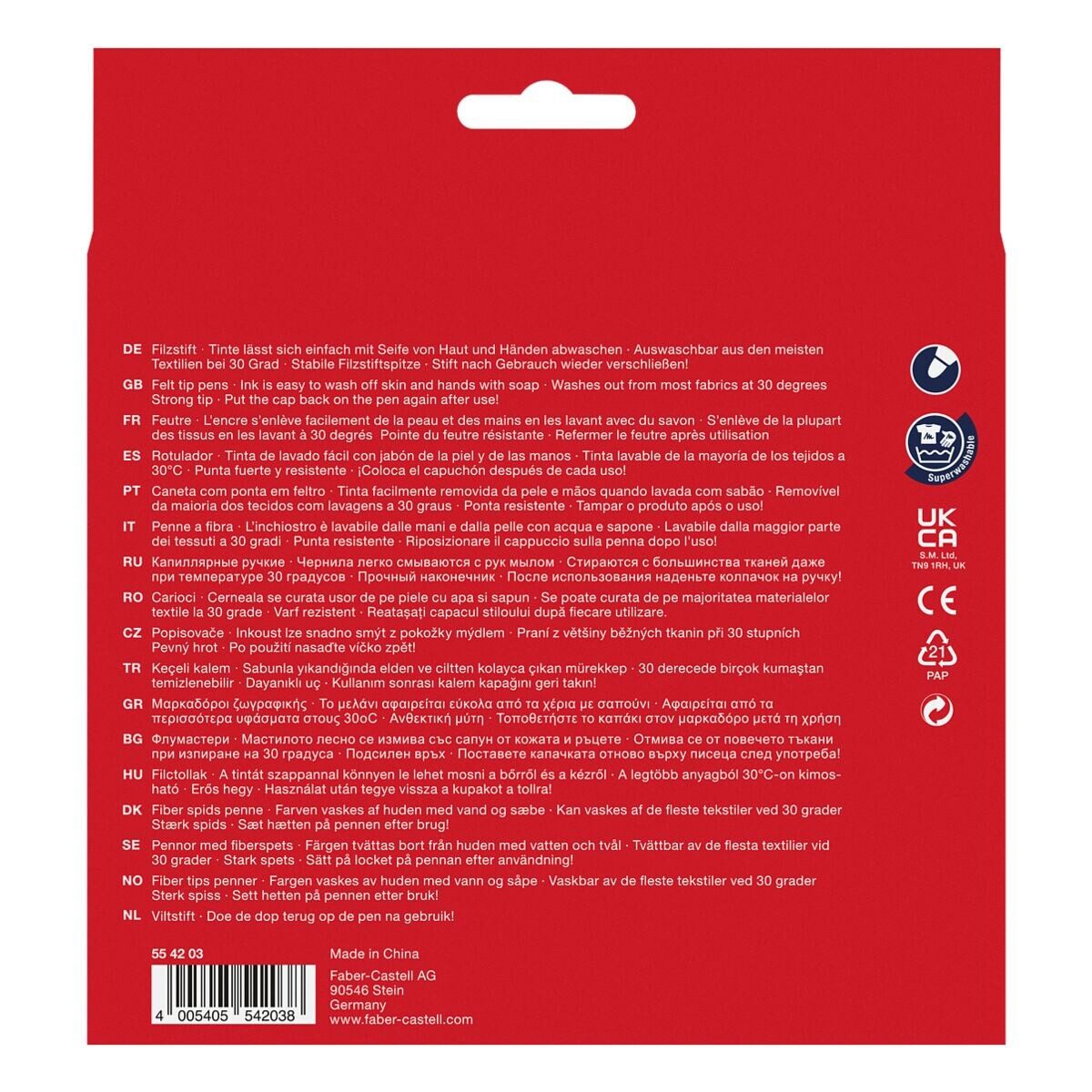 Faber-Castell Filzstift Castle, (36-tlg), 30er Set