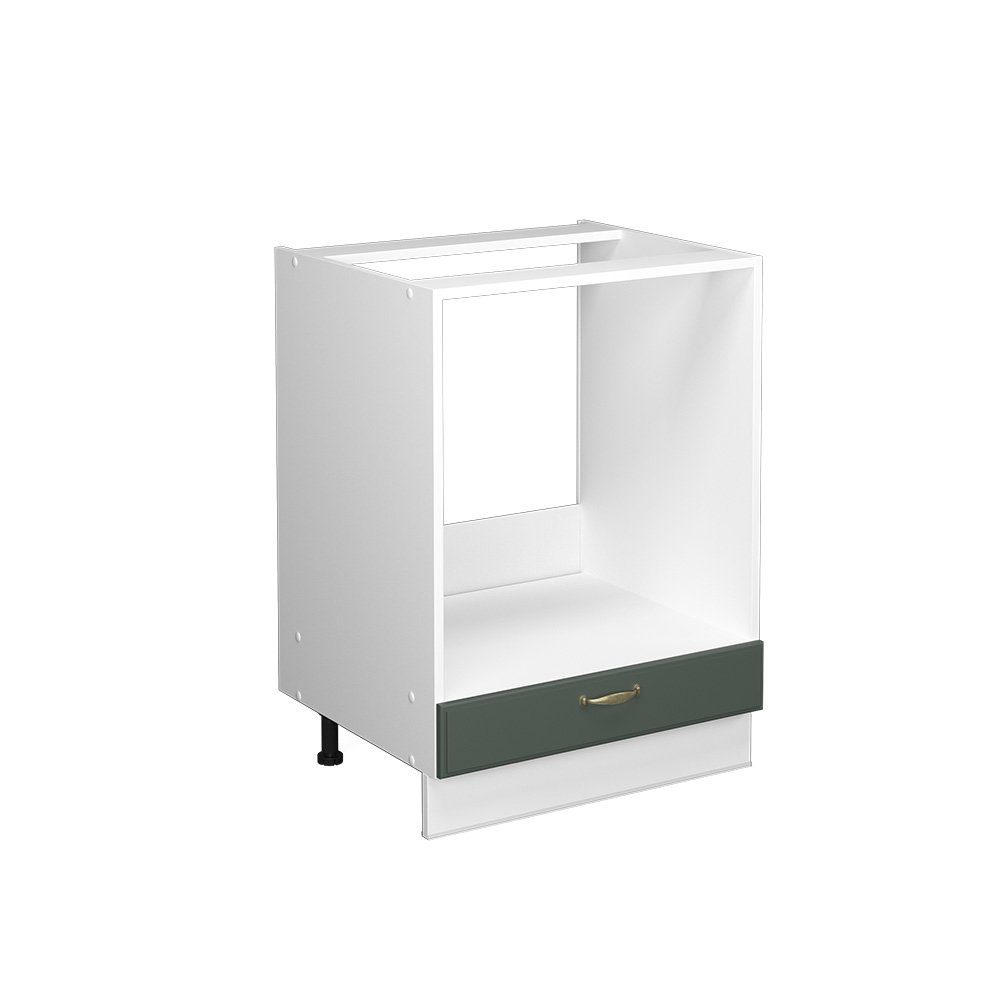 Vicco Herdumbauschrank Fame-Line, Grün-Gold Landhaus/Weiß, 60 cm ohne Arbeitsplatte (1-St)