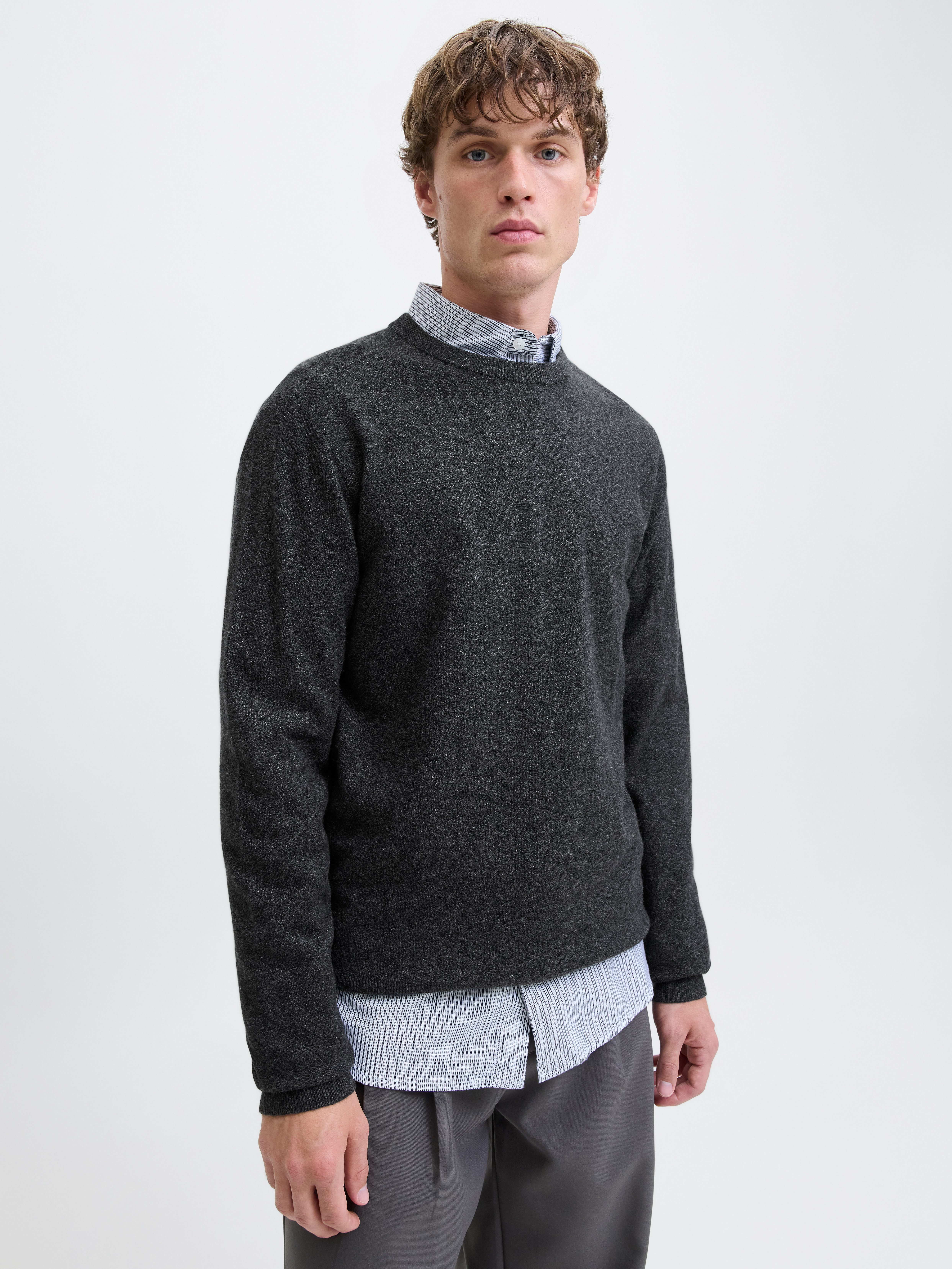 Jack & Jones Strickpullover JJEPERFECT WOOL KNIT CREW NECK SN günstig online kaufen