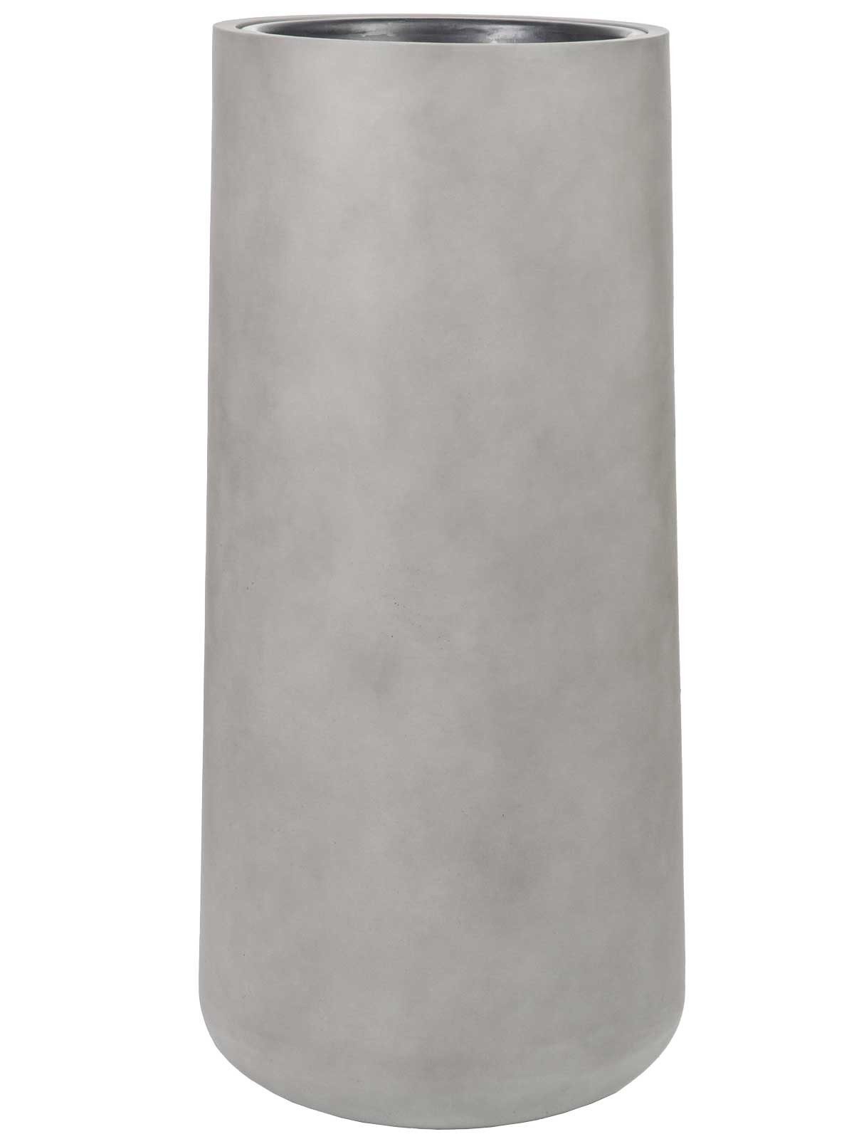 VIVANNO Pflanzkübel Fiberglas EKZITA Säule - Betongrau Beton-Design (1 St), 38x80 cm