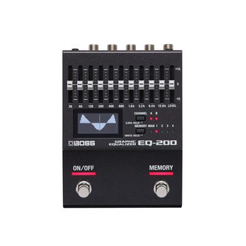 BOSS Musikinstrumentenpedal, EQ-200 Graphic Equalizer - Equalizer für Gitarren