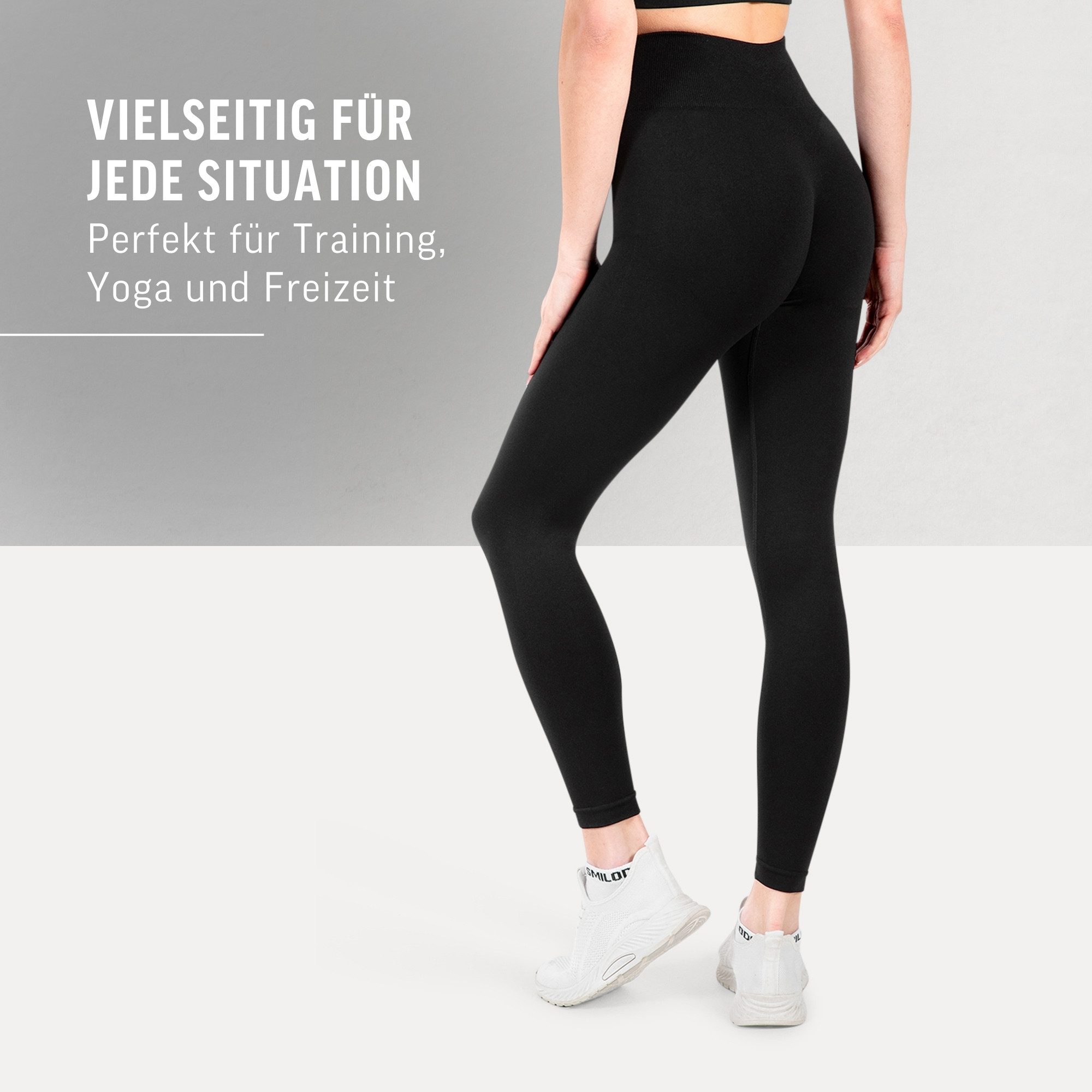 Smilodox Leggings Adrielle, Seamless Leggings mit Seitentasche – Sport & Freizeit Mit Seitentasche, Seamless, Figurbetonte Leggings, Stretch-Material
