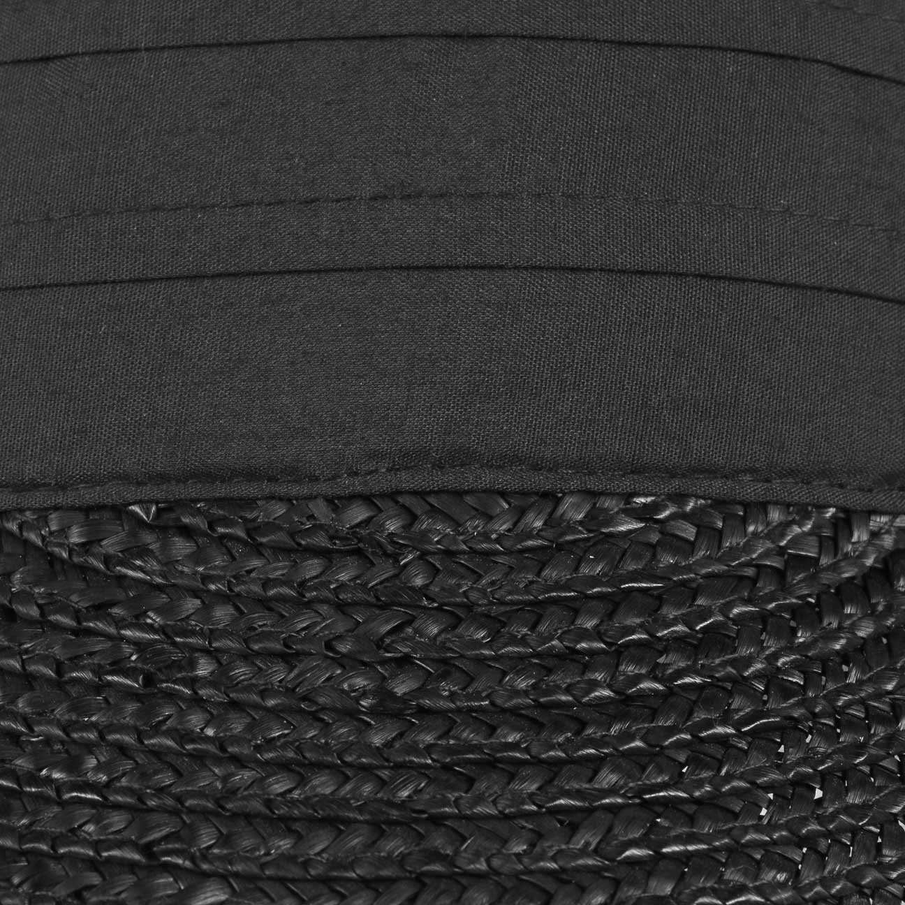 Seeberger Visor (1-St) schwarz mit Schirm Strohcap
