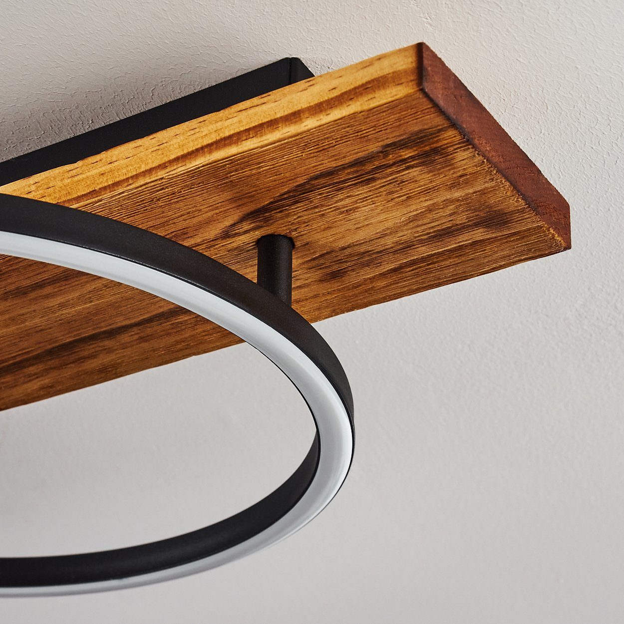 hofstein Deckenleuchte Moderne LED Decken Lampen Holz Ess Wohn Schlaf Zimmer Beleuchtung Flur – Bild 3 von 5