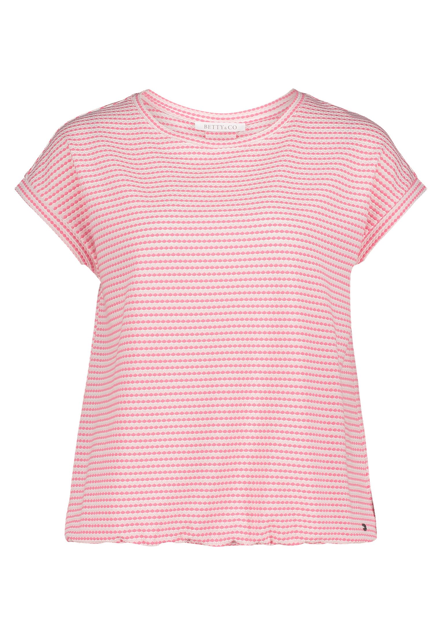 Betty&Co Kurzarmshirt Damen mit Gummizug (1-tlg)