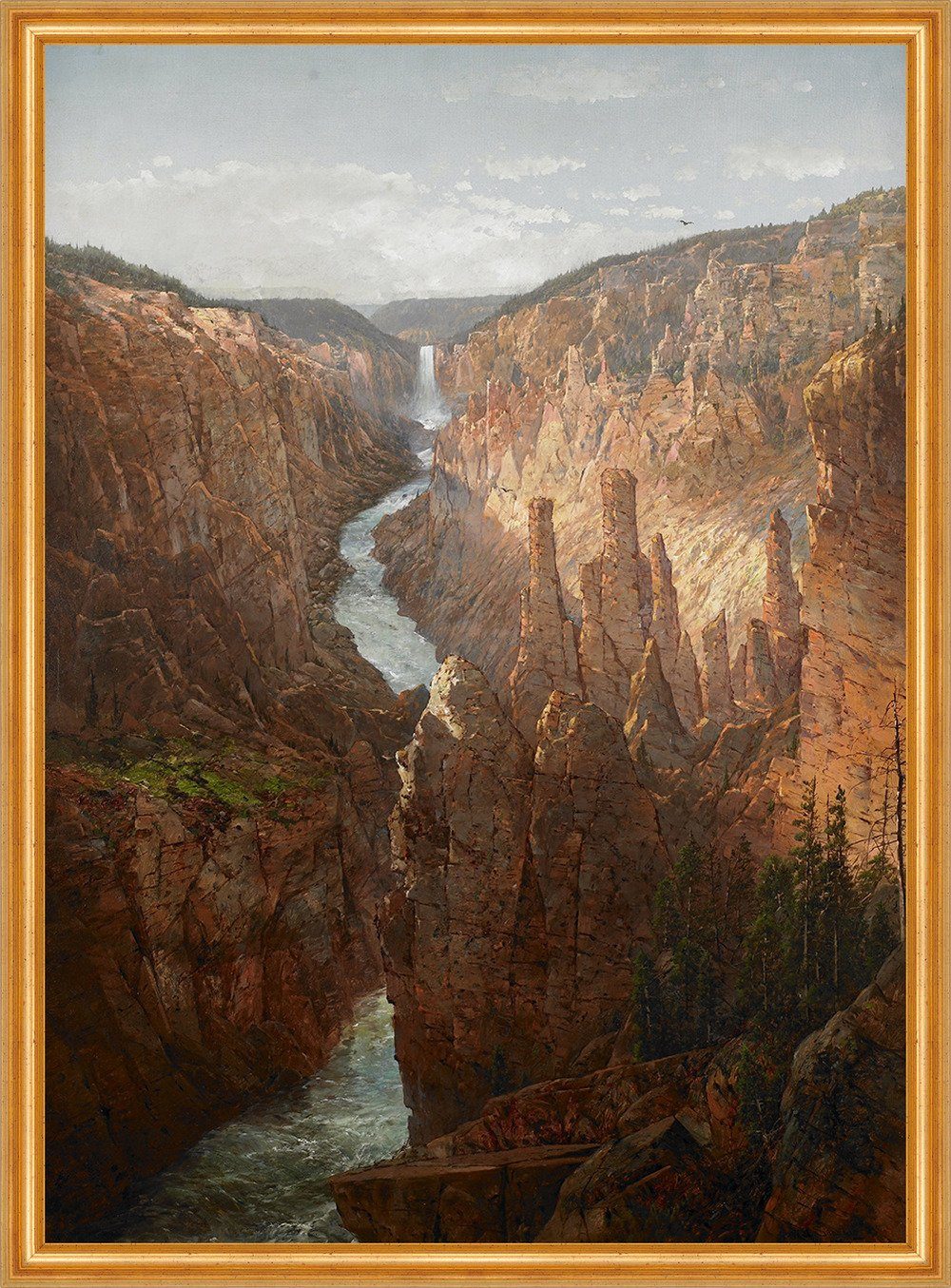 BillerAntik Kunstdruck Grand Canyon, Yellowstone River, Wyoming Sonntag, Sr günstig online kaufen
