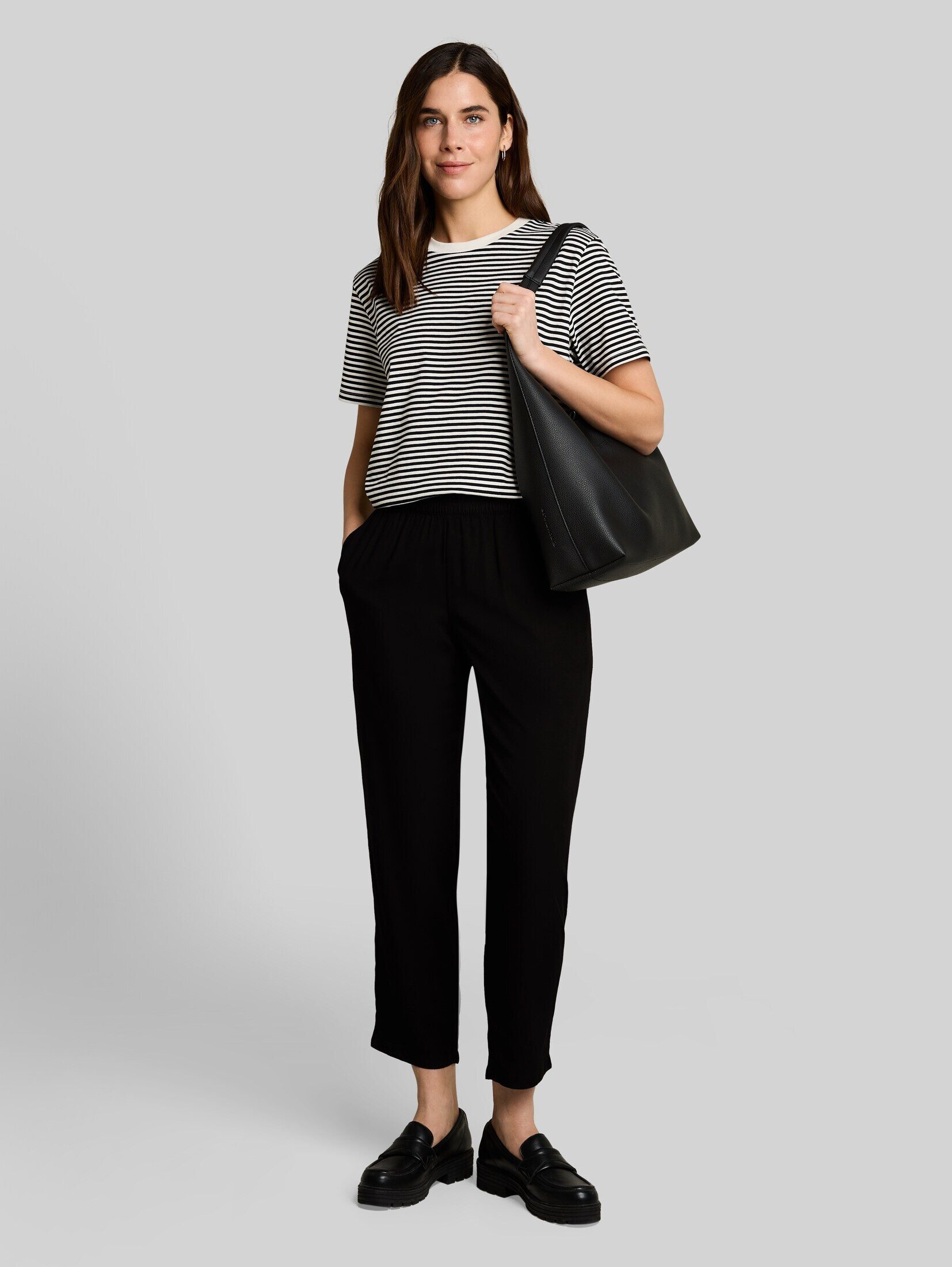 TOM TAILOR 7/8-Hose Hosen & Chino Loose Fit Hose aus Viskose