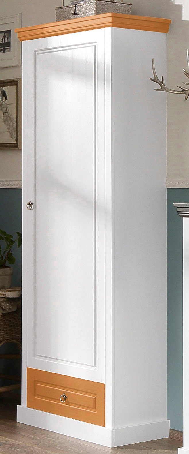 Home affaire Garderobenschrank Basilico aus massiver Kiefer, FSC®, Breite 6 günstig online kaufen