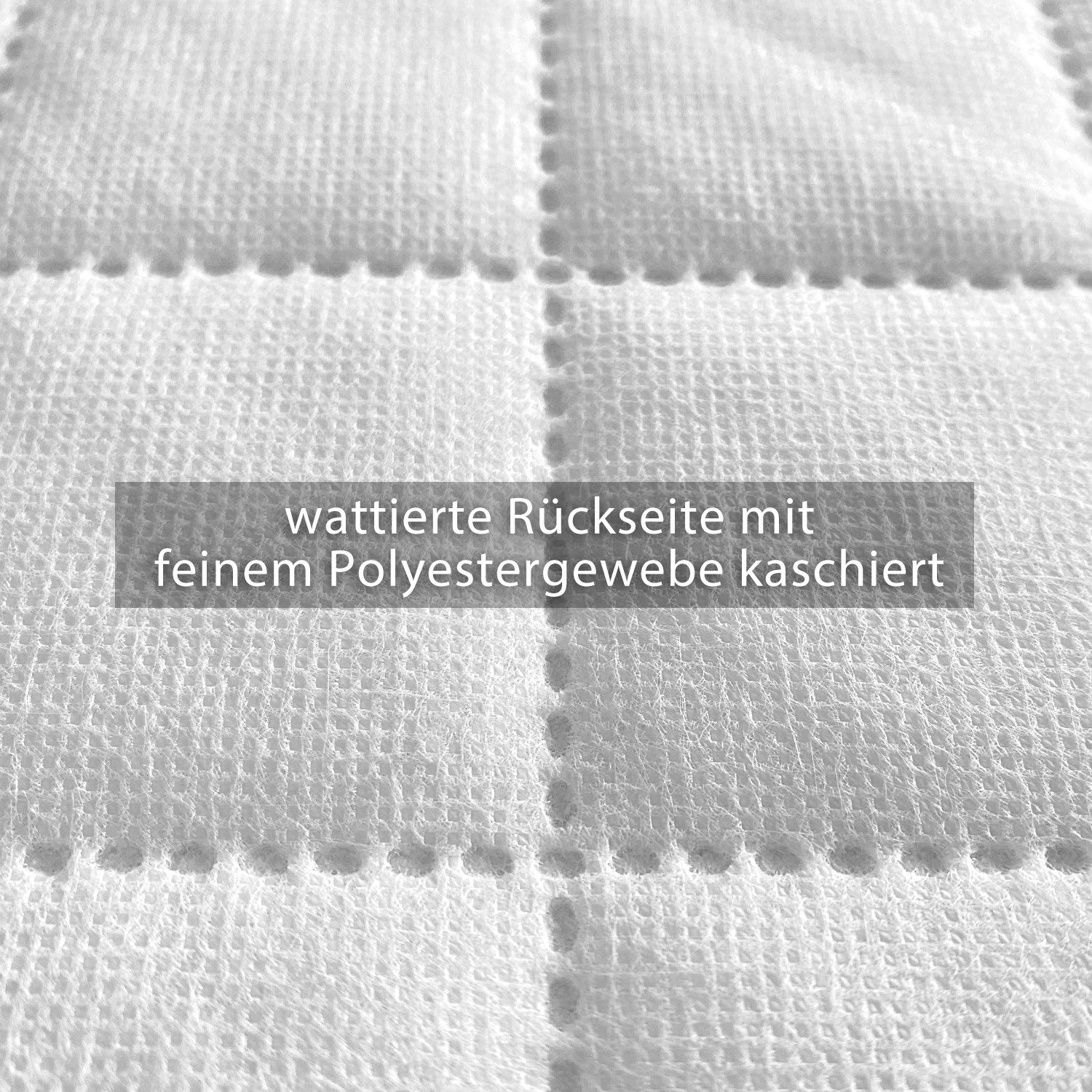 novely® Stoff ALPEN Velours 3-lagig gesteppt - Volumen-Möbelstoff Karo-Raute-Muster, Volumen Möbel-Polsterstoff, Karo Raute 5x5cm, Meterware, 1lfm – Bild 4 von 5