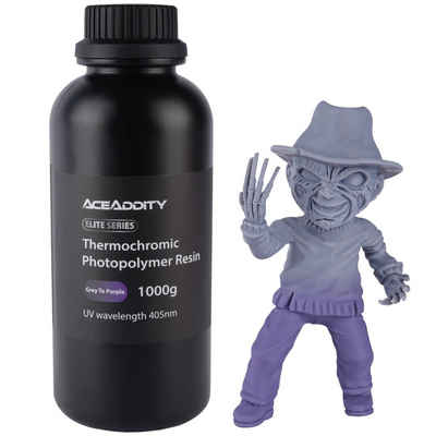 Aceaddity 3D-Drucker Thermochromes 3D-Druckerharz, Hochauflösendes, 405 nm, UV-härtendes Photopolymer-Druckharz, 1 kg/Flasche