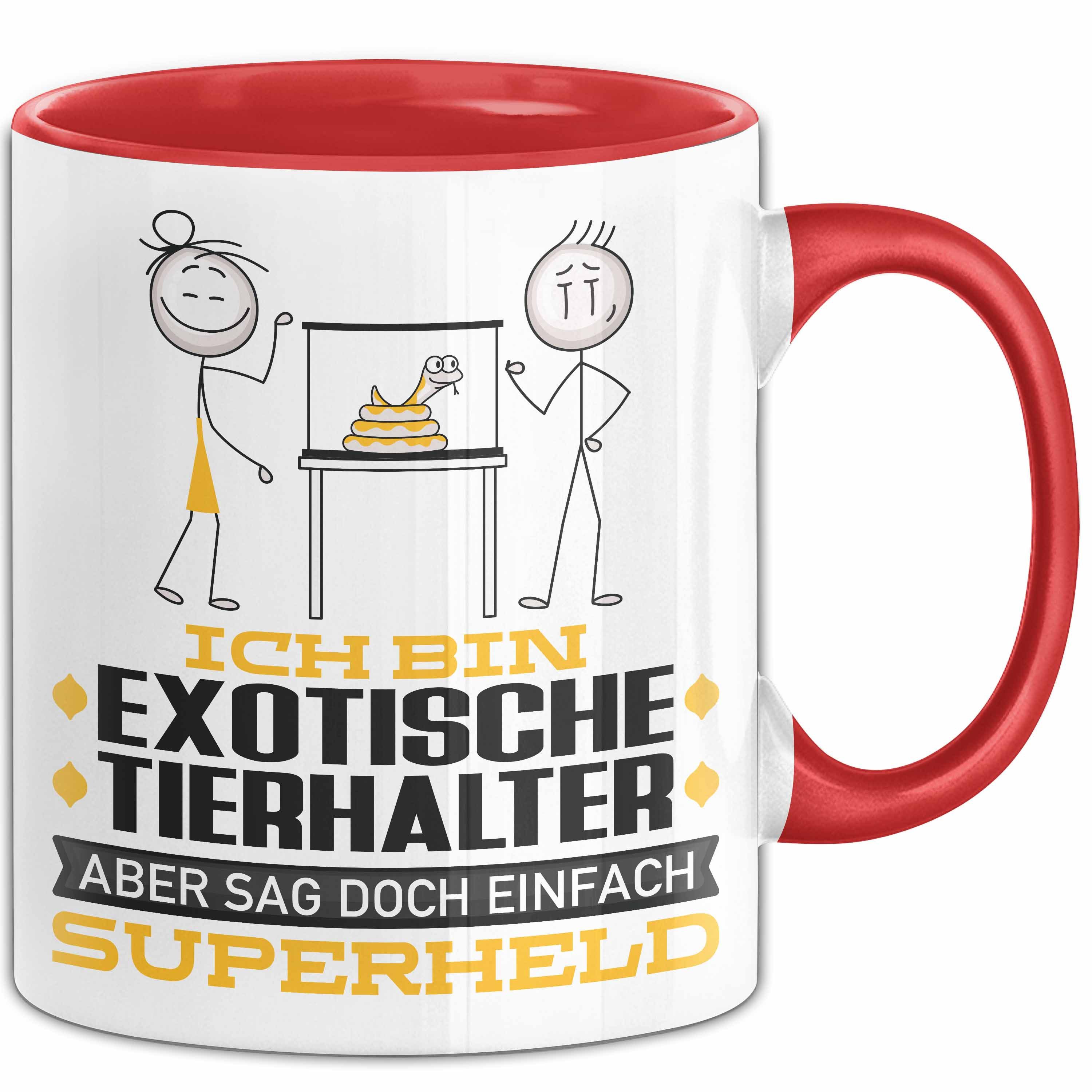 Tasse ExotischeTierhalter Geschenk Tasse Ich Bin ExotischeTierhalter Aber Sa