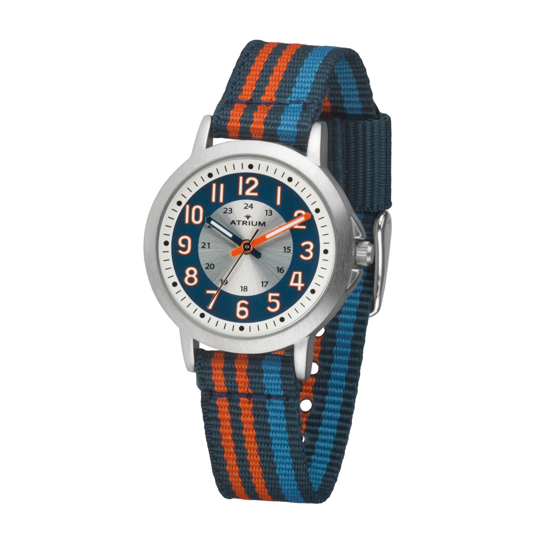 Atrium Quarzuhr A50 Kinder Armbanduhr, analog bunt deutlich Uhrzeit lernen Geschenkidee Ø30 mm