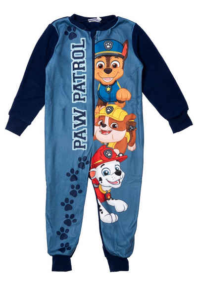 United Labels® Jumpsuit Paw Patrol Jumpsuit Jungen Overall Pyjama Schlafanzug Blau