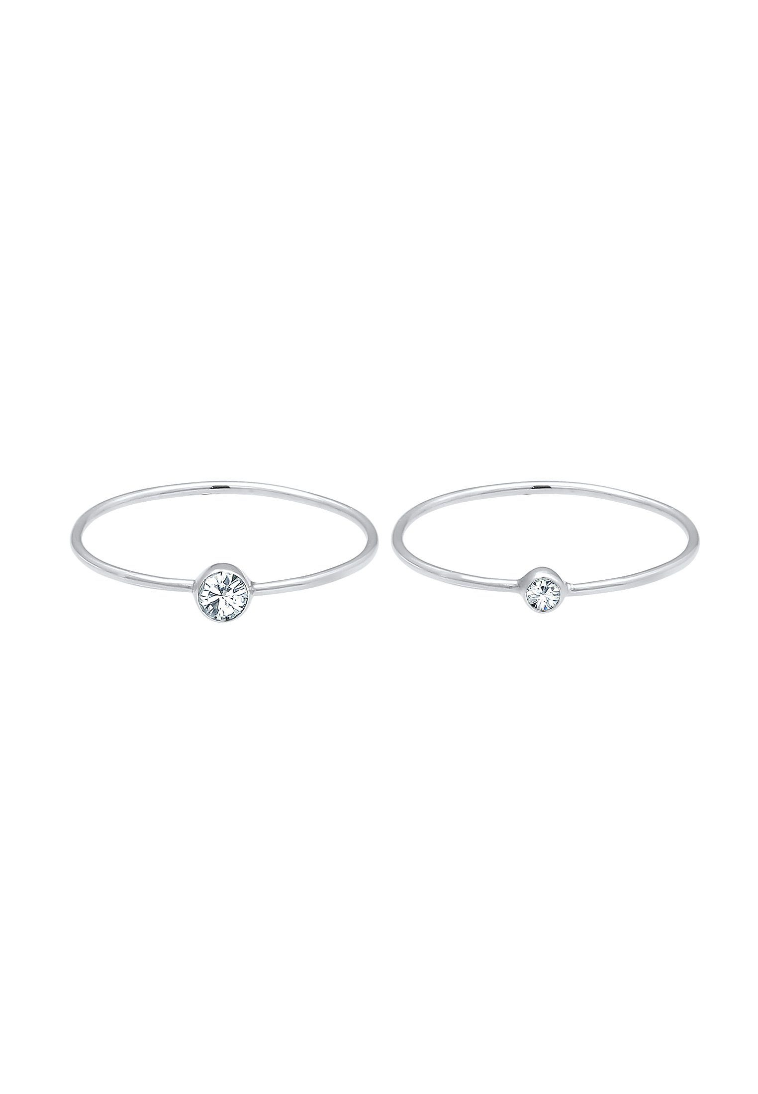 Elli Ring-Set Set 925 Silber, mit Kristallen von Swarovski®, Ring Set günstig online kaufen