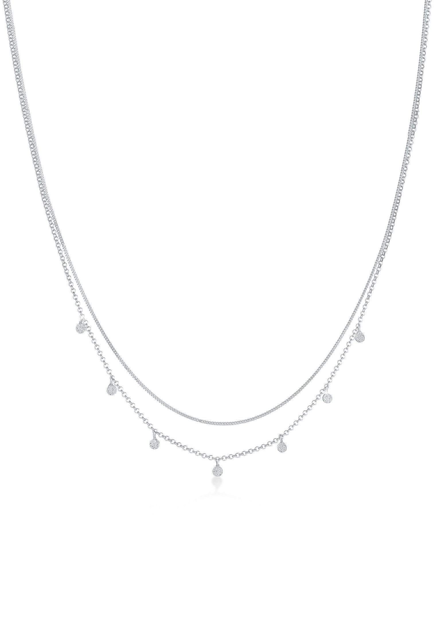 Elli Gliederkette Layer Basic Mini Disc Plättchen 925 Silber günstig online kaufen