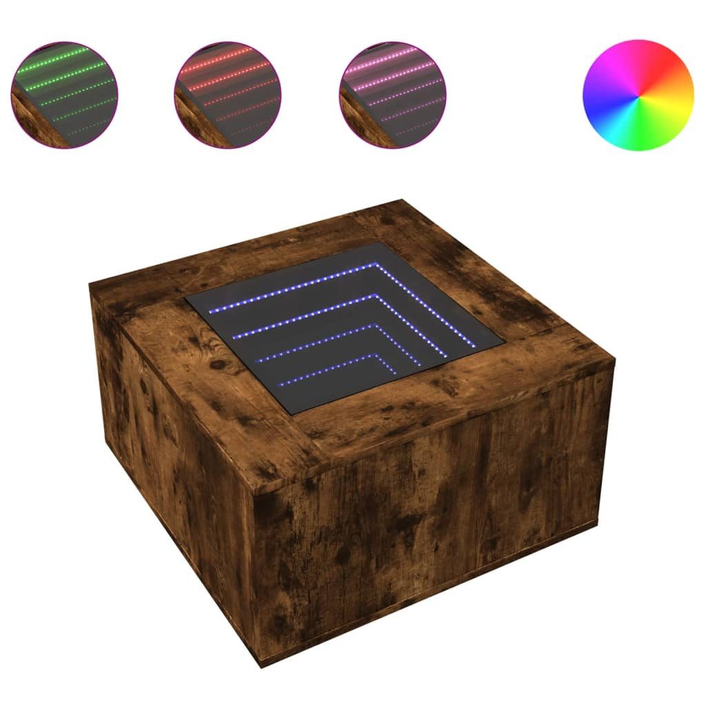 vidaXL Couchtisch LED-Couchtisch Räuchereiche 60x60x40 cm günstig online kaufen