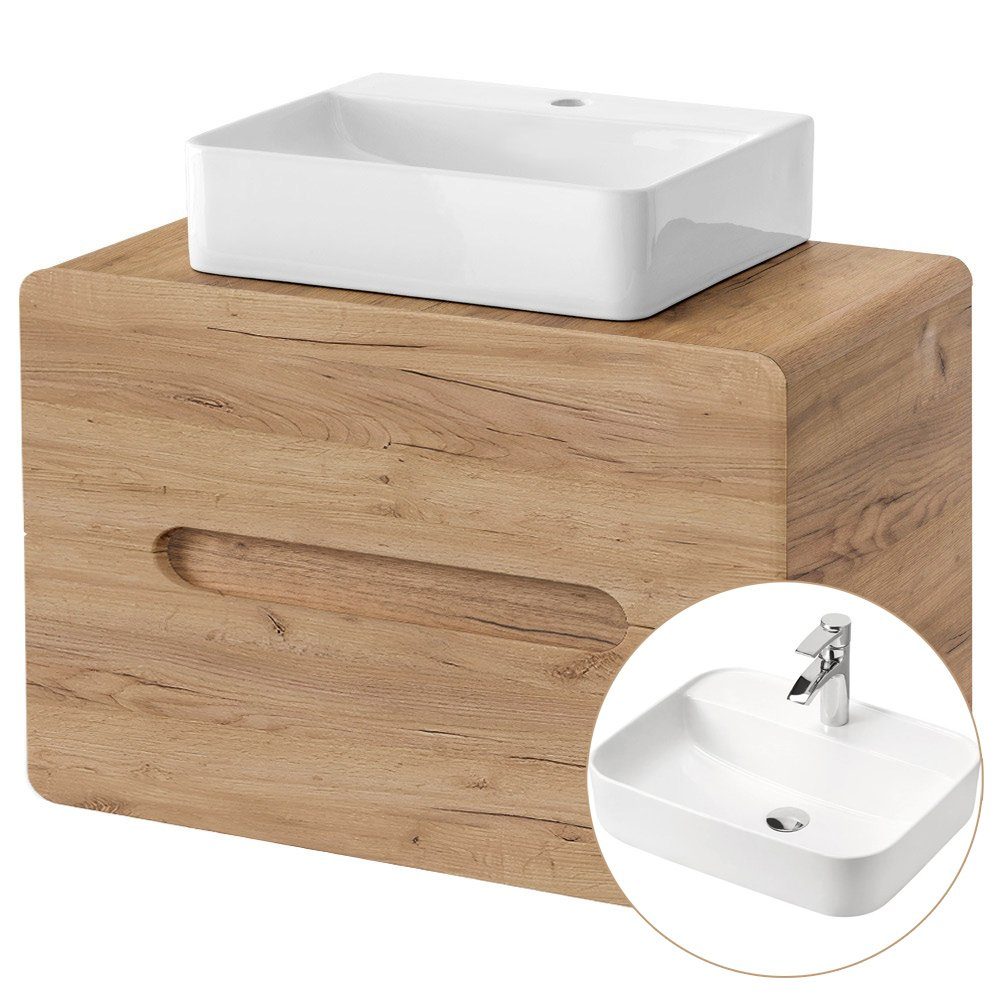 Lomadox Badmöbel-Set LUTON-56-CRAFT, (Spar-Set, 3-St), Badmöbel günstig online kaufen