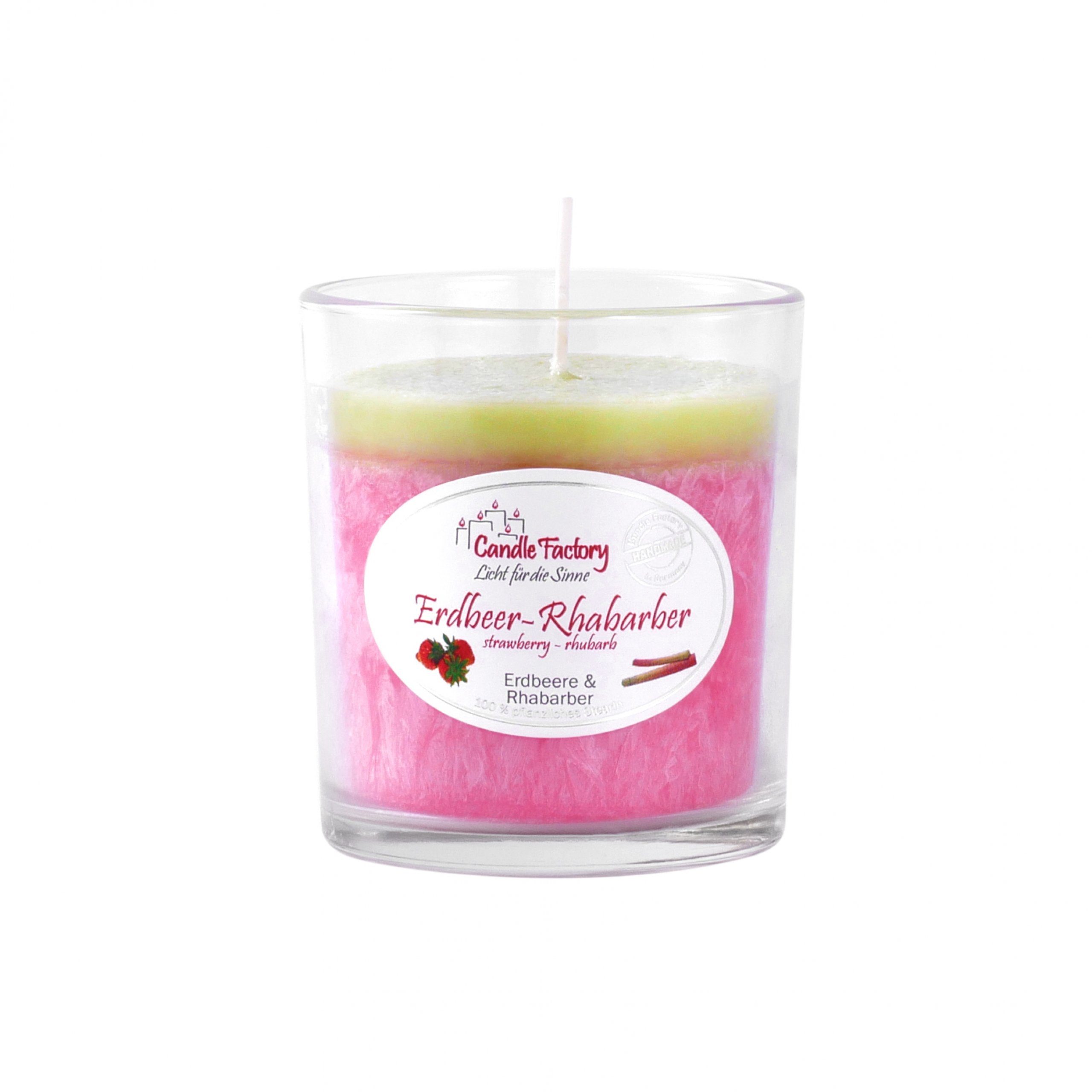 Candle Factory Duftkerze Candle Factory Party Light Kerze Erdbeer-Rhabarber Duftkerze