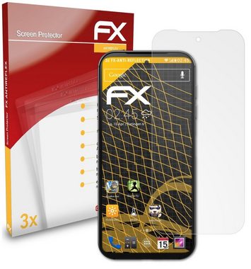 atFoliX Schutzfolie für Fairphone 5, (3 Folien), Entspiegelnd und stoßdämpfend