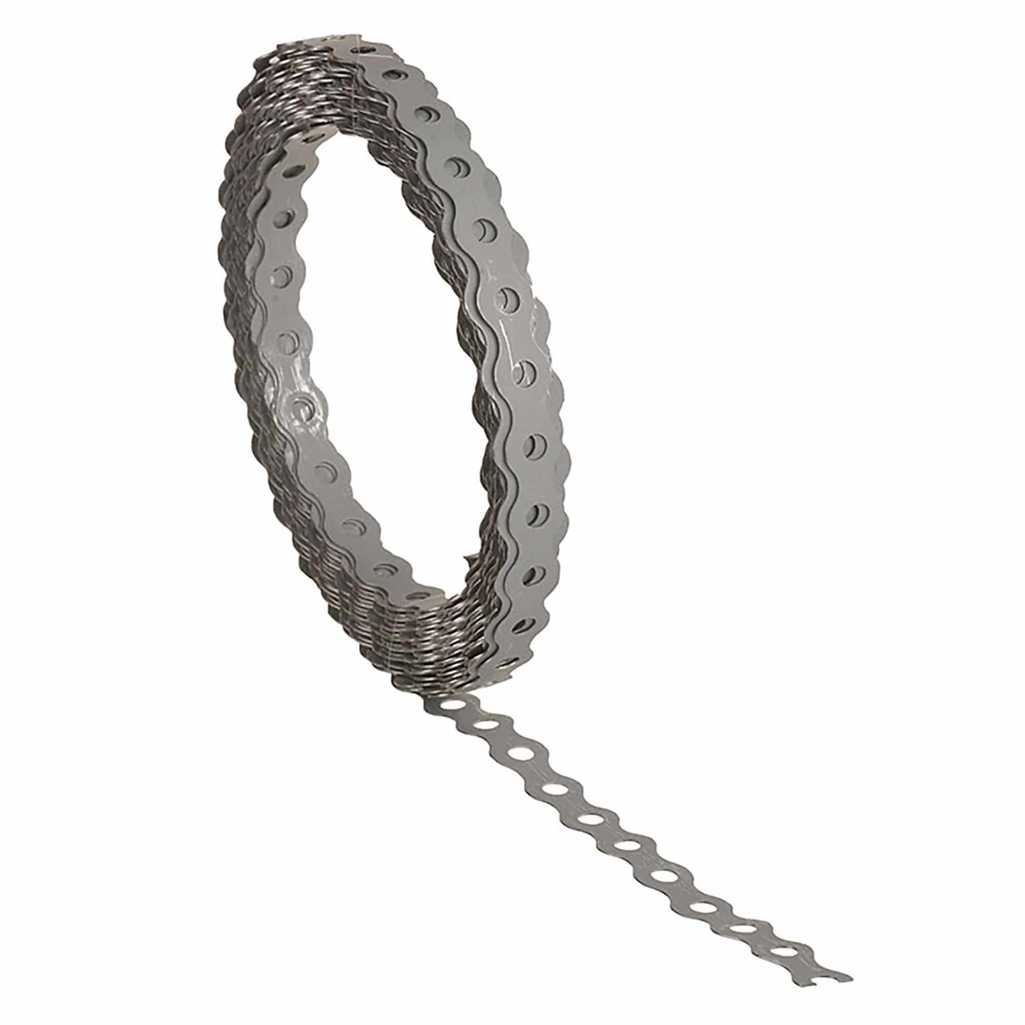 Fixotec Lochband, Montagelochband gewellt Material 12x0,5mm verzinkt